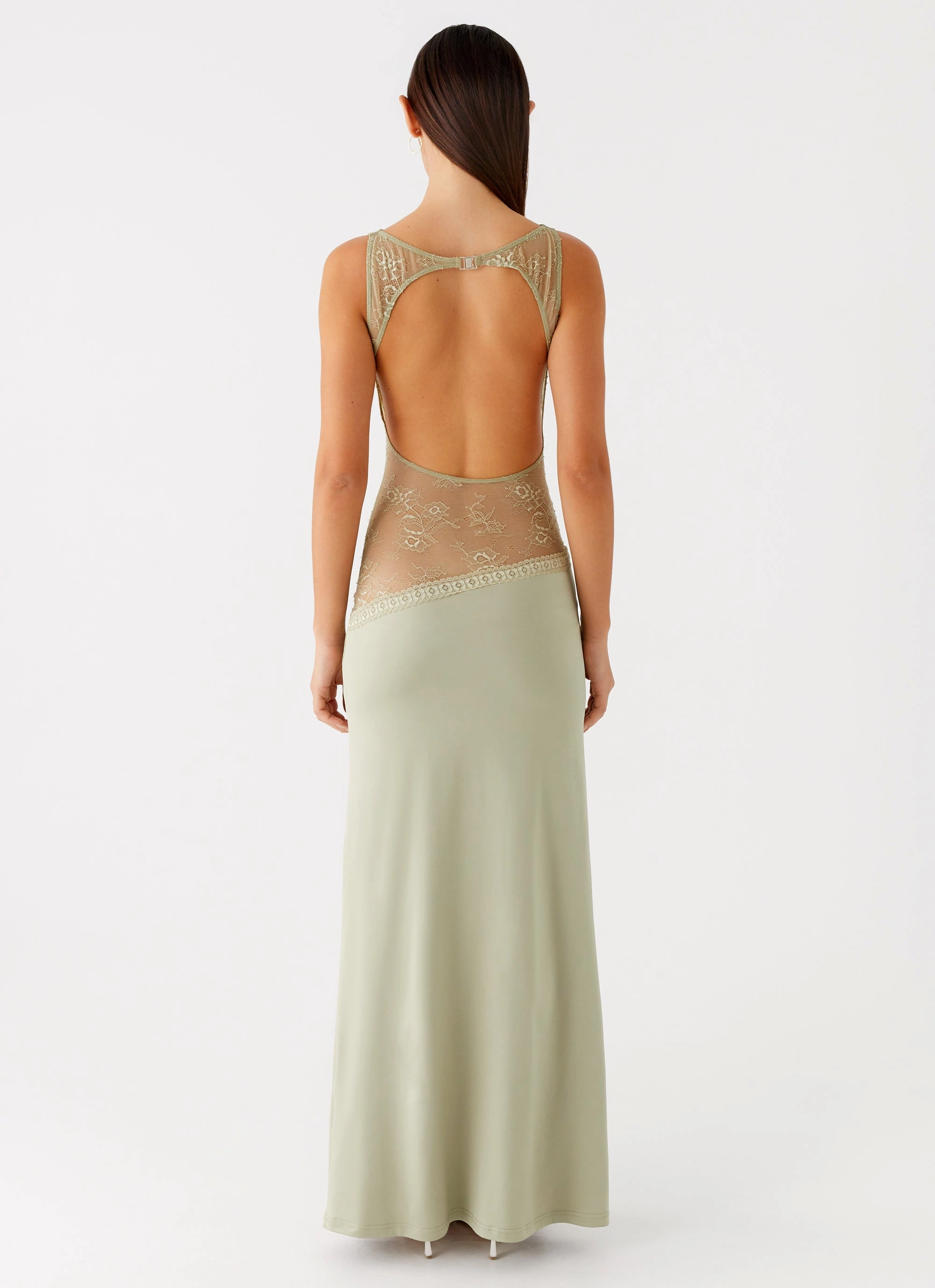 Lucinda Maxi Dress - Sage BiasCutSilhouette