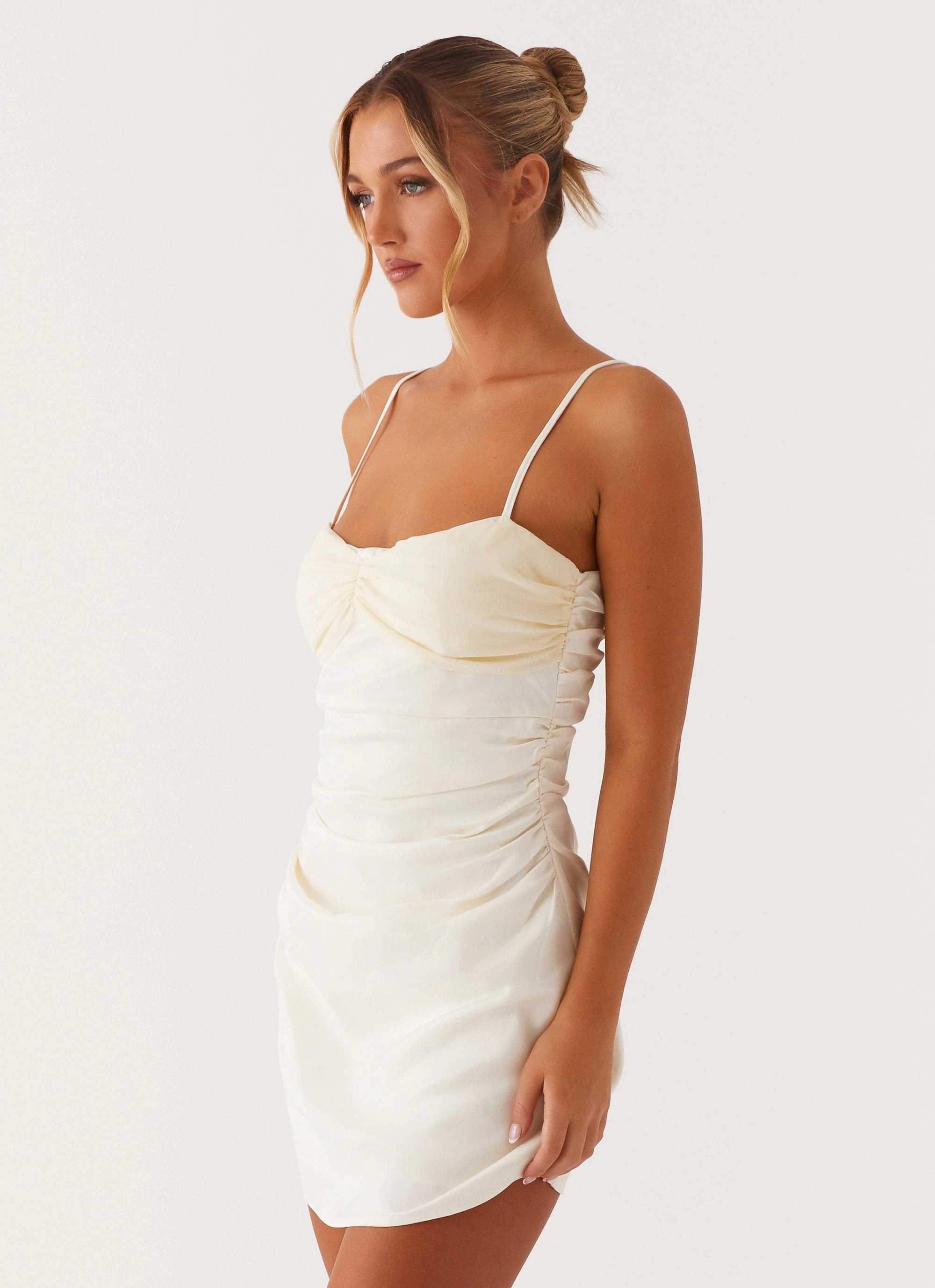 Last Summer Mini Dress - Ivory Trend Appeal