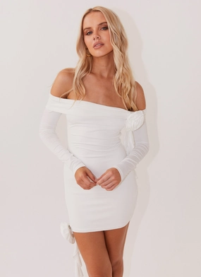 Perfect Comfort Wear Everyday Comfort Cecilia Rose Mini Dress - White