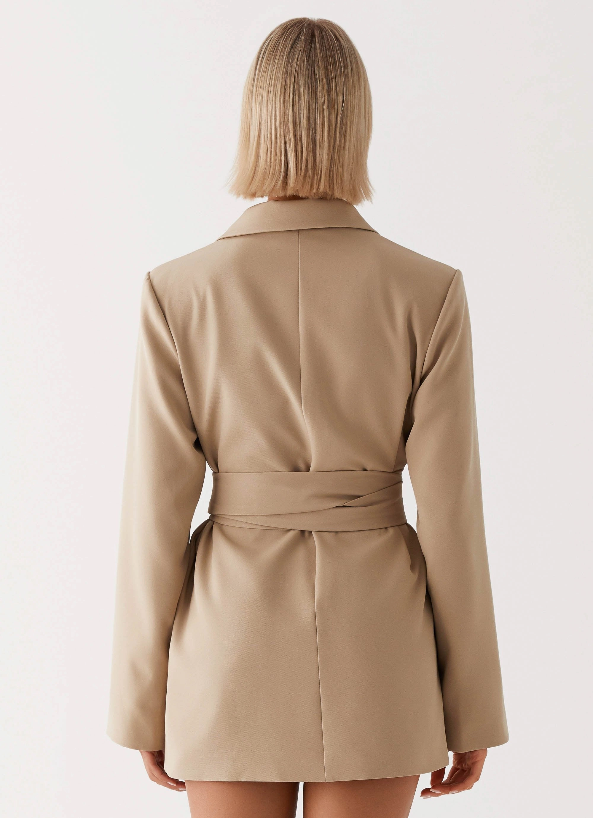 Calm Touch Clara Blazer Dress - Brown