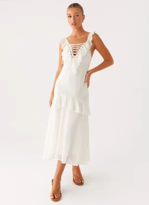 Comfort Fit Celie Midi Dress - Ivory
