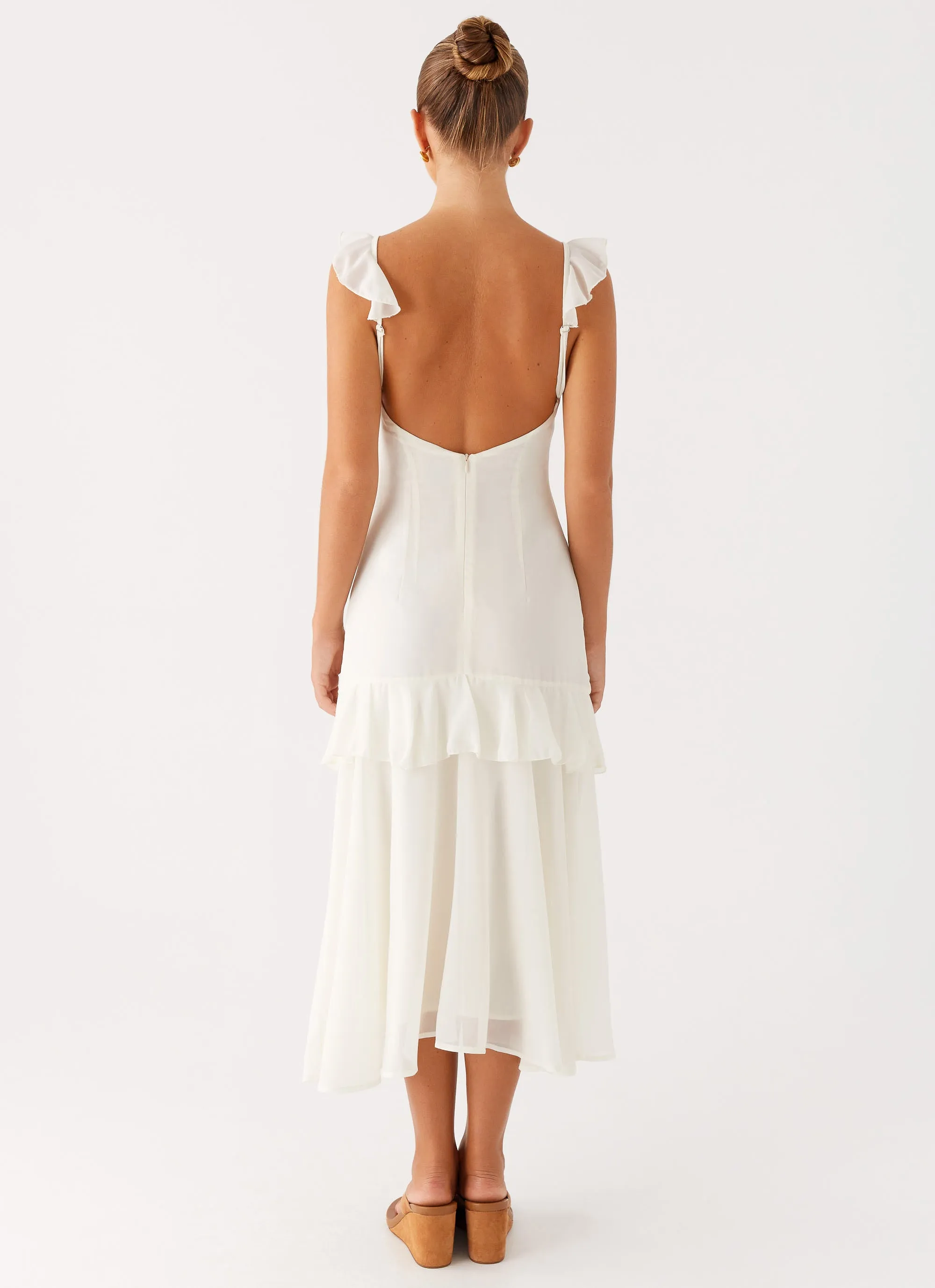 Cozy Design Celie Midi Dress - Ivory