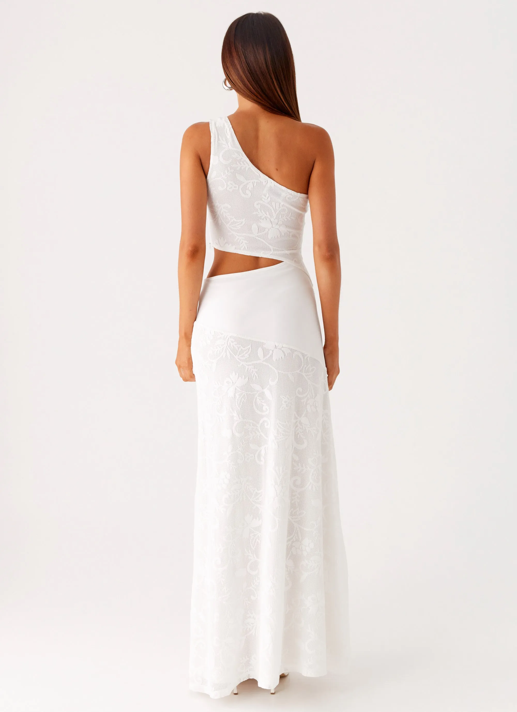 More Than Maybe Maxi Dress - White Flexible Cut