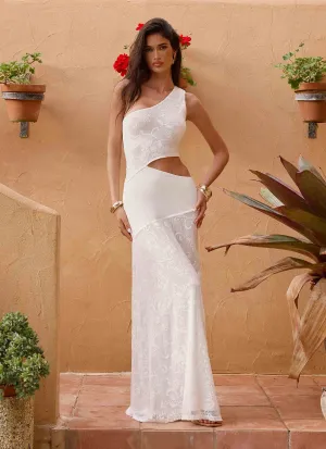 Fall Flow SustainableCotton More Than Maybe Maxi Dress - White