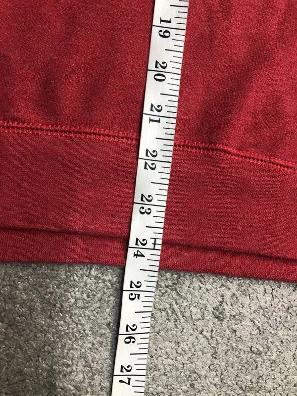 Champion Sweatshirt Women Medium Red Pullover Sweater Denali Cowl Neck Authentic