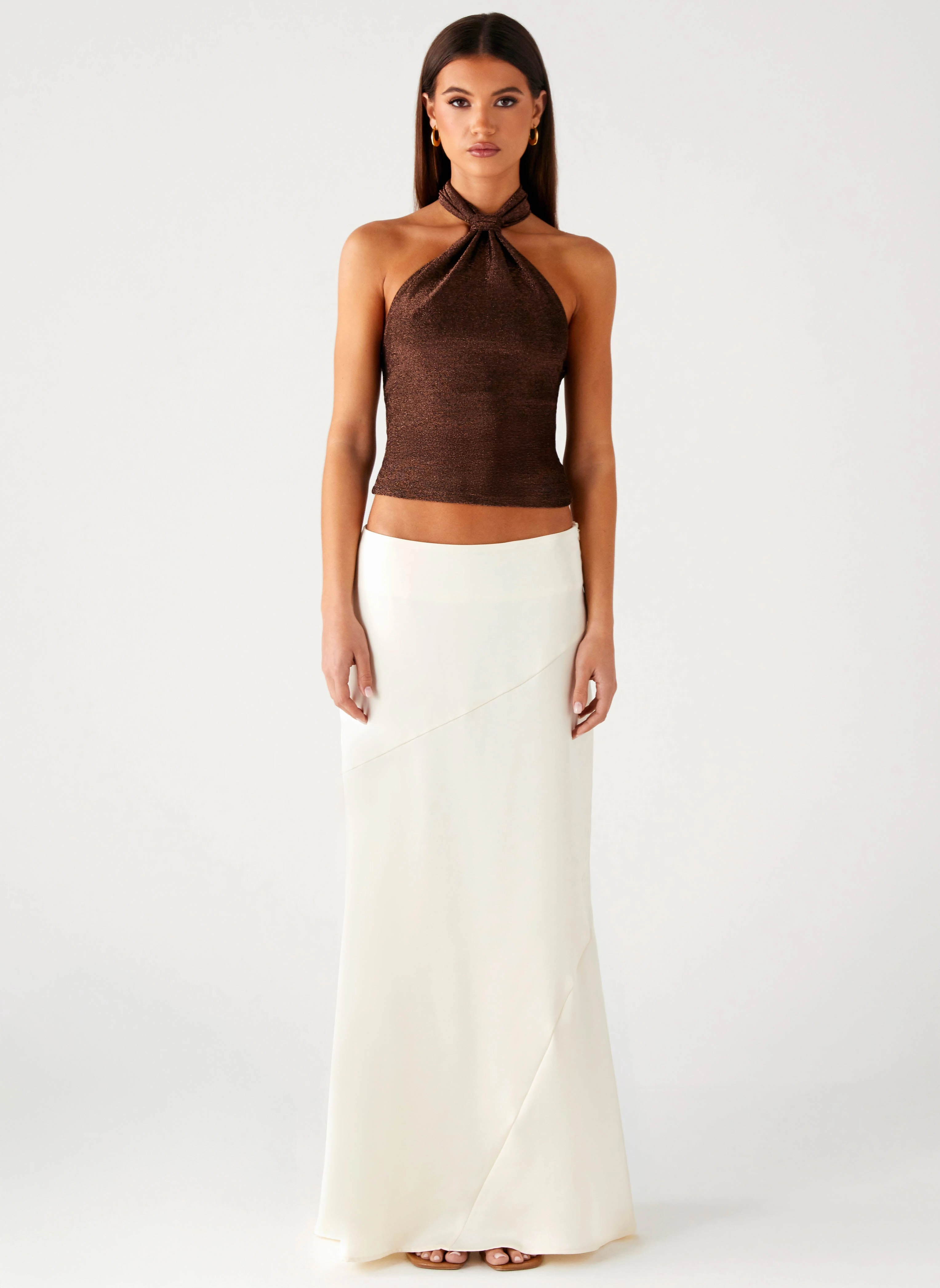 Chandra Maxi Skirt - Ivory Comfort Wear