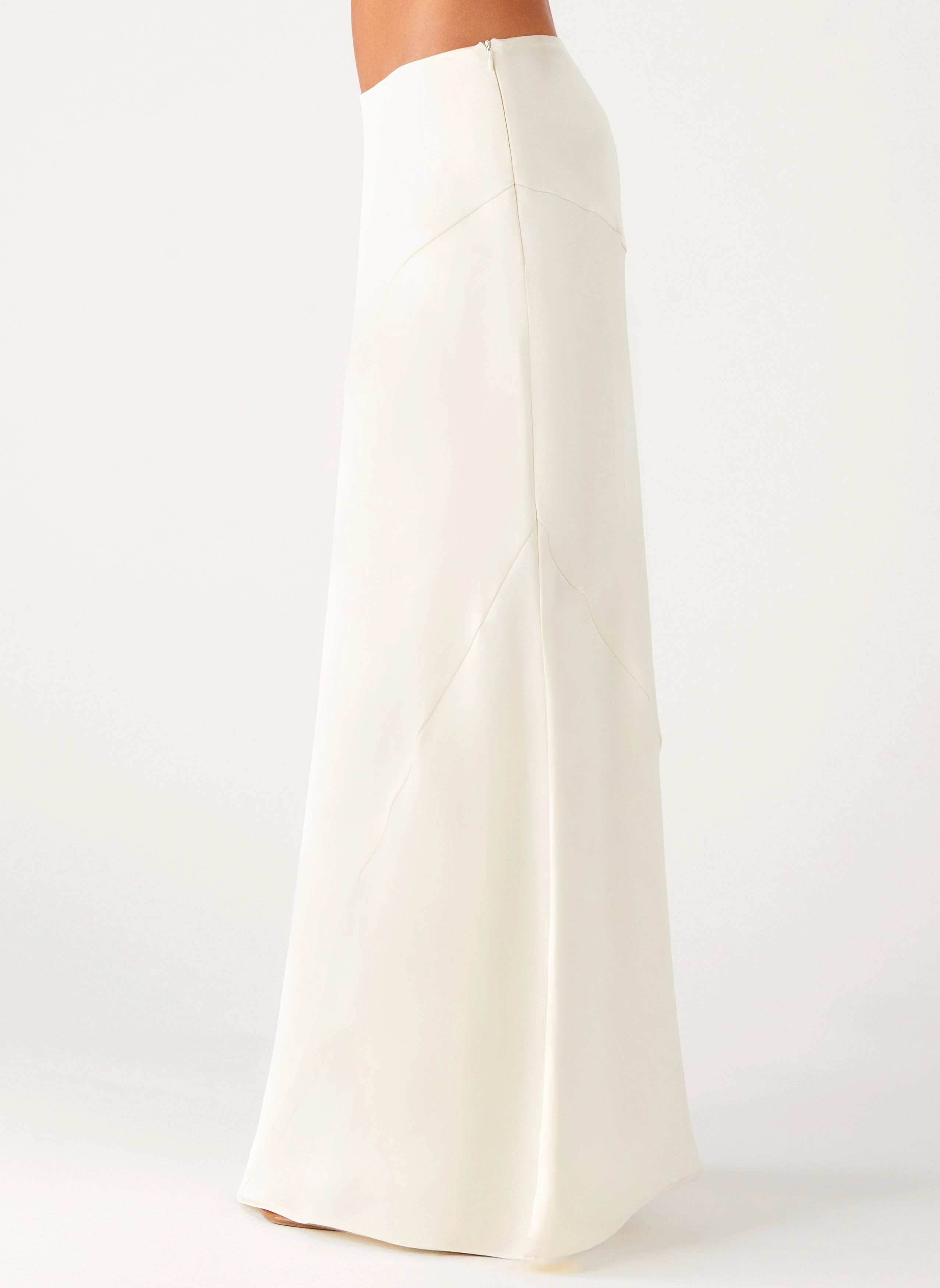 Flexible Leg Chandra Maxi Skirt - Ivory