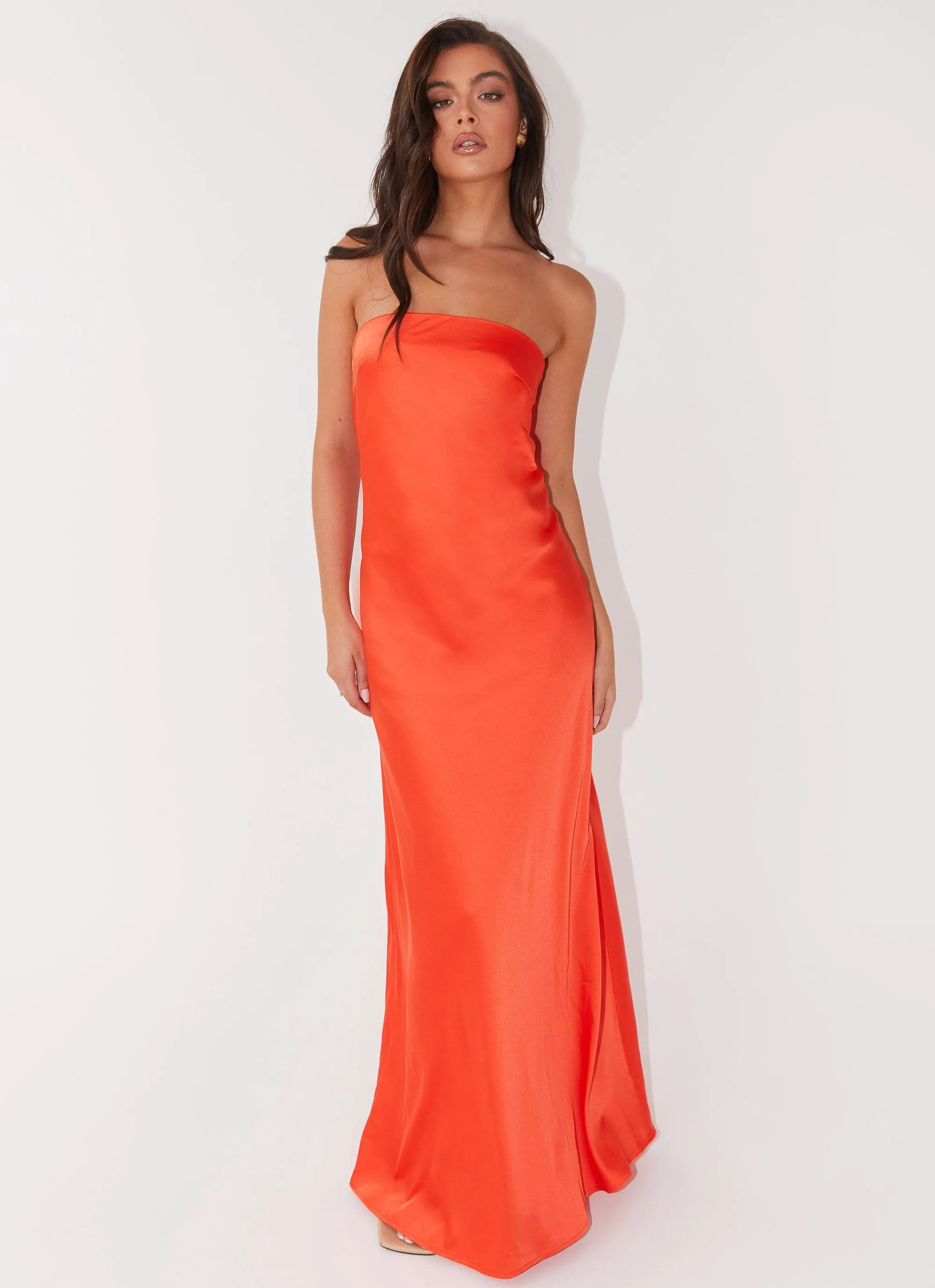 Neutral Finish Chantelle Strapless Maxi Dress - Sunset