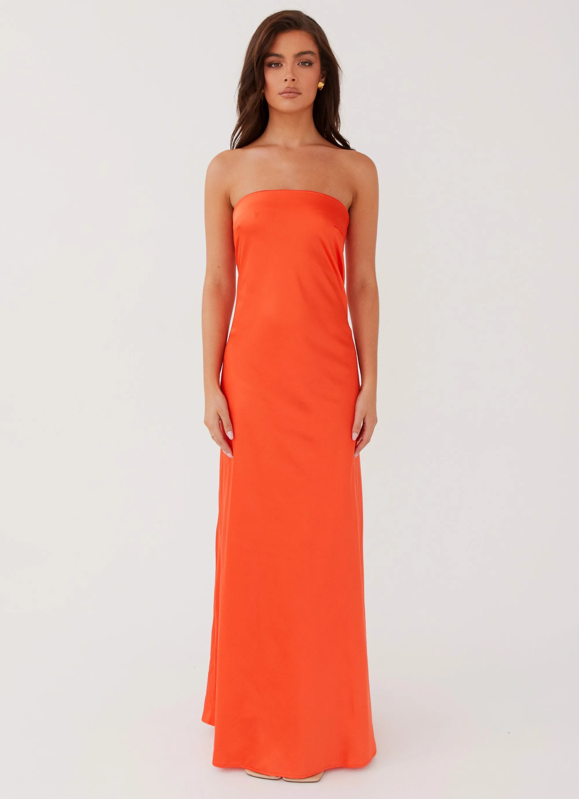 Brunch Fit Cool Form Chantelle Strapless Maxi Dress - Sunset
