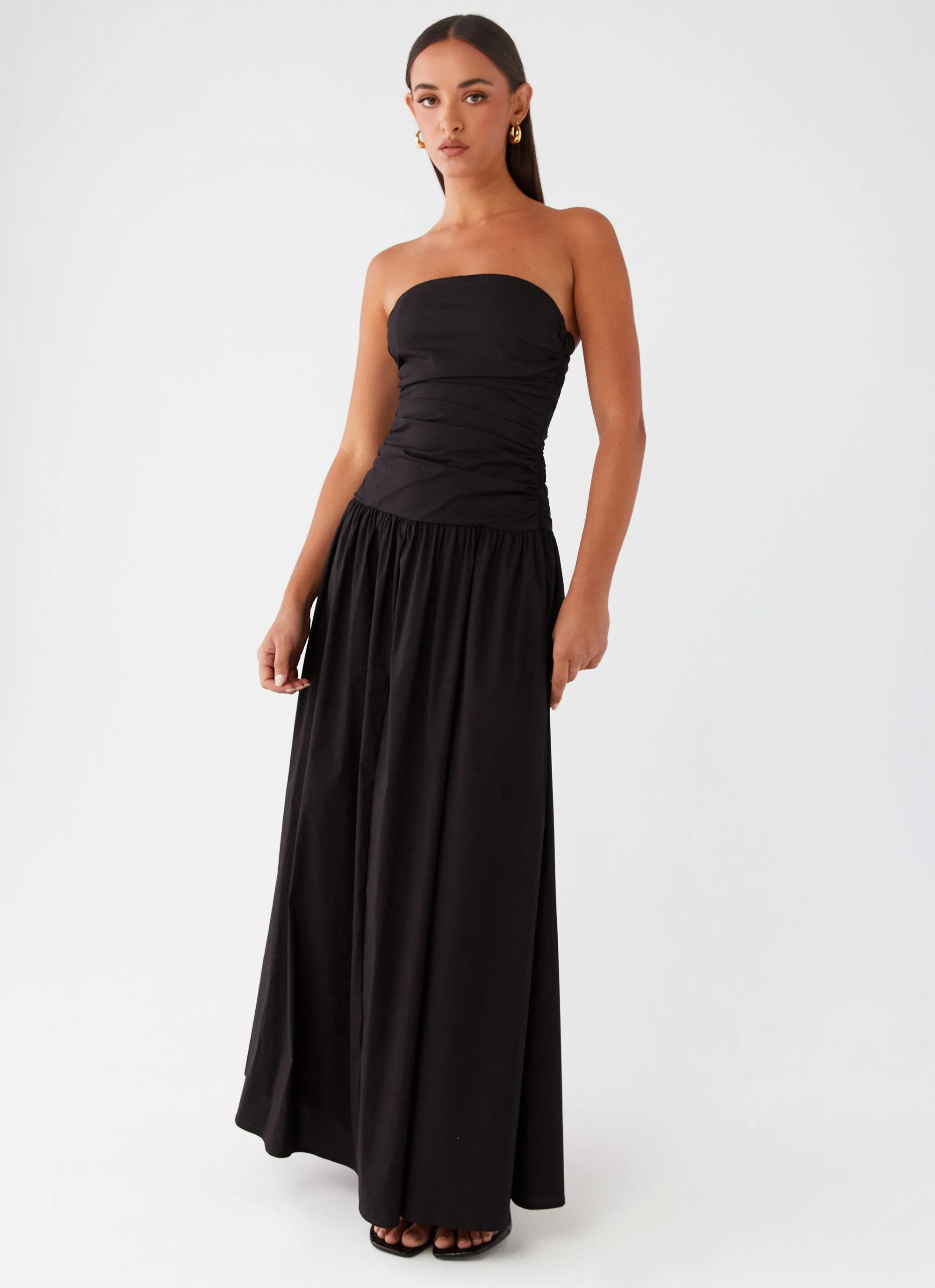 Carmel Maxi Dress - Black Edgy Layers