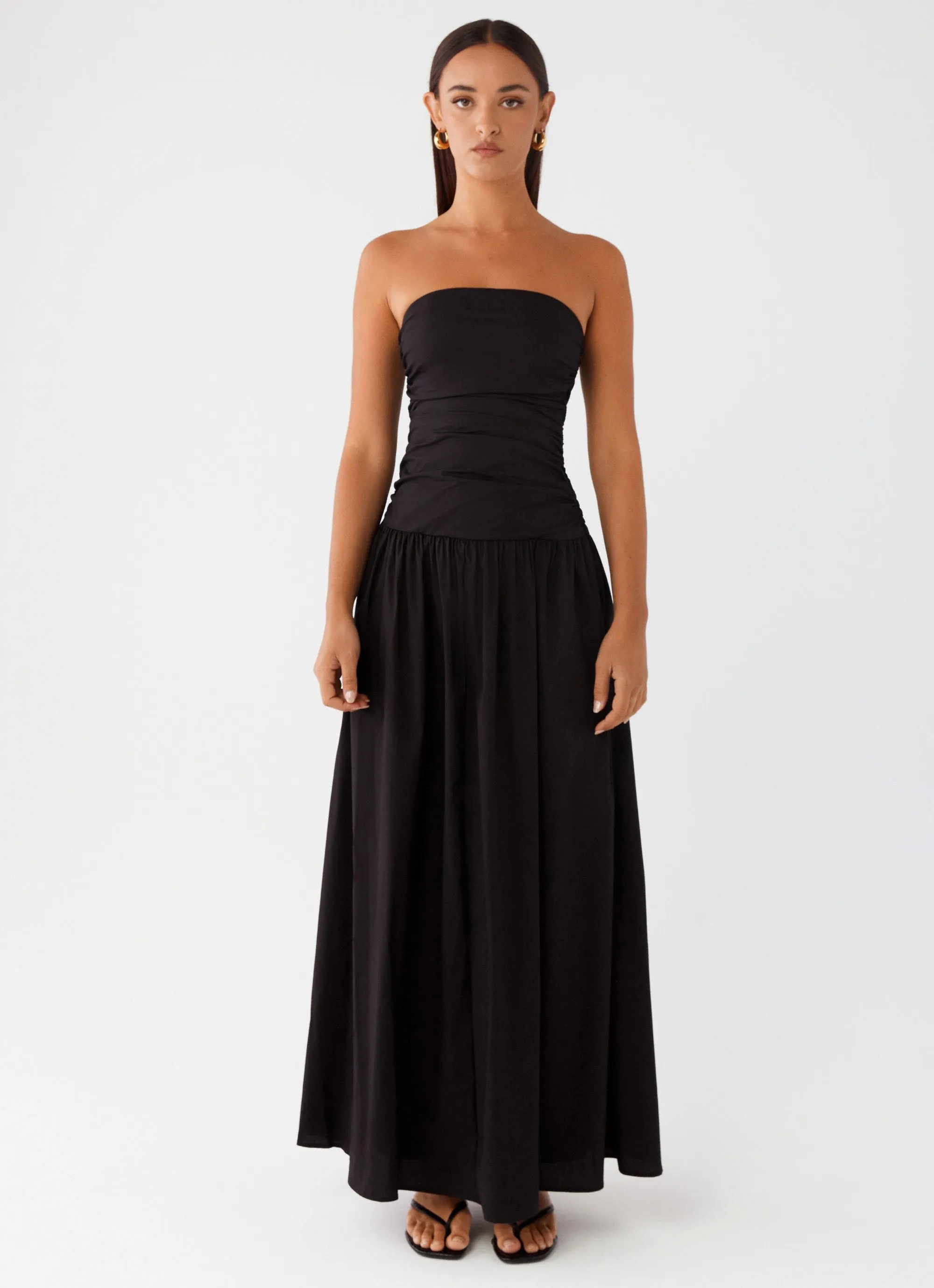 Carmel Maxi Dress - Black Fall Layer Gender Free