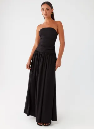 Carmel Maxi Dress - Black Edgy Layers
