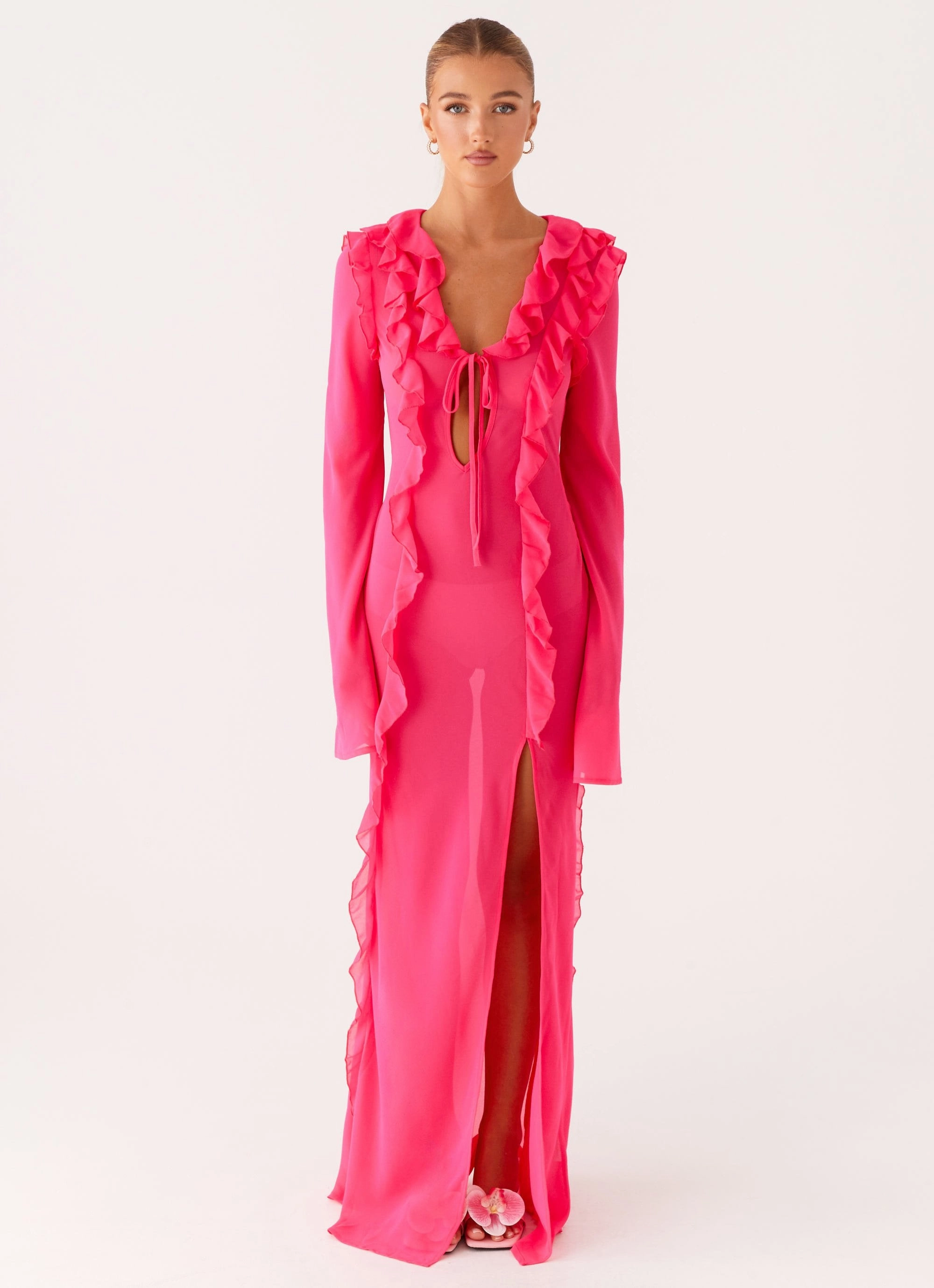 Charlize Maxi Dress - Pink All-Day Comfort Wear