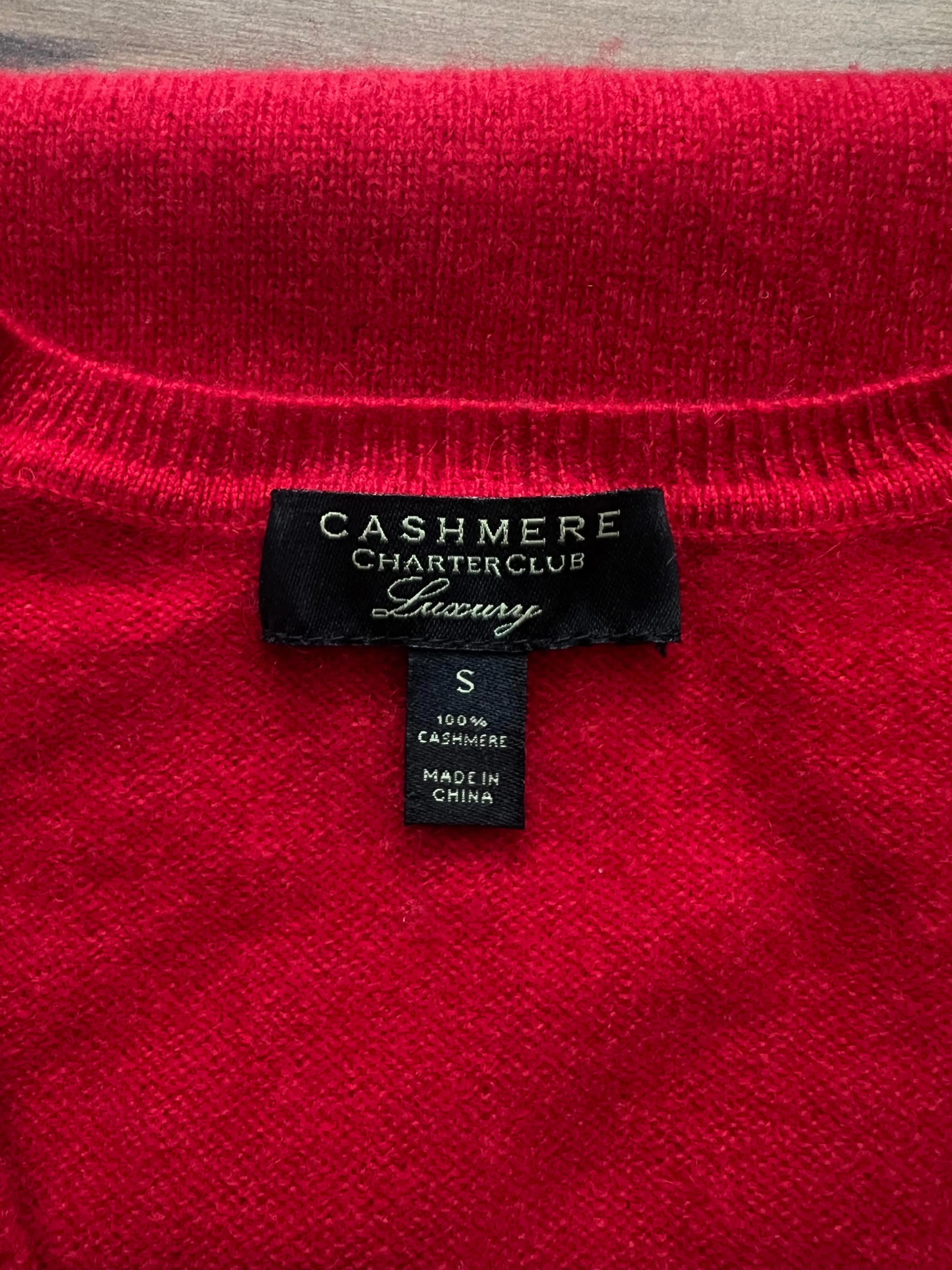 Charter Club V-Neck Cashmere Sweater