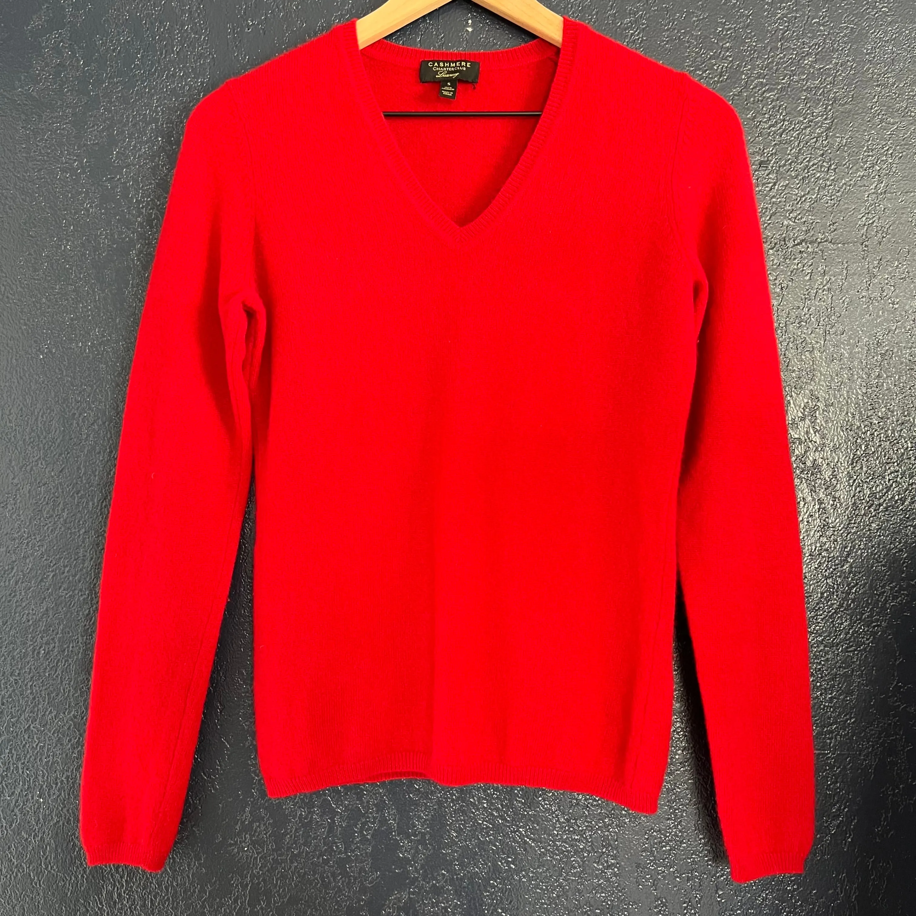 Charter Club V-Neck Cashmere Sweater