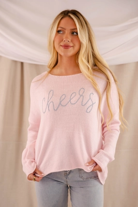 Layered Collar Design Cheers To Me Sweater