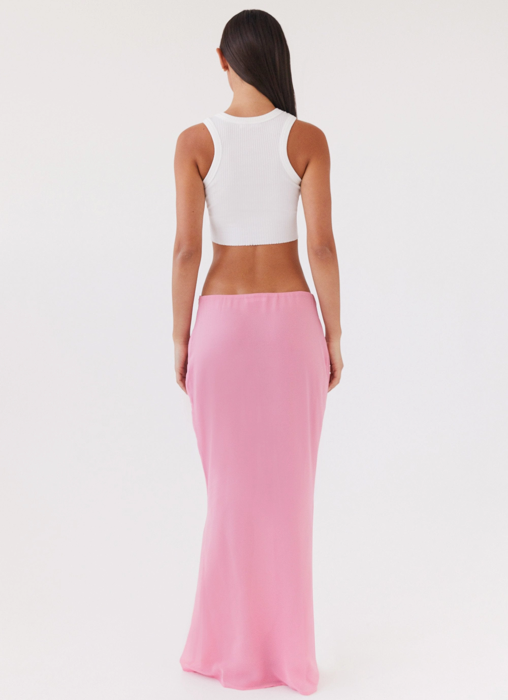 Versatile Fit Relaxed Design Chella Tie Up Skirt - Pink
