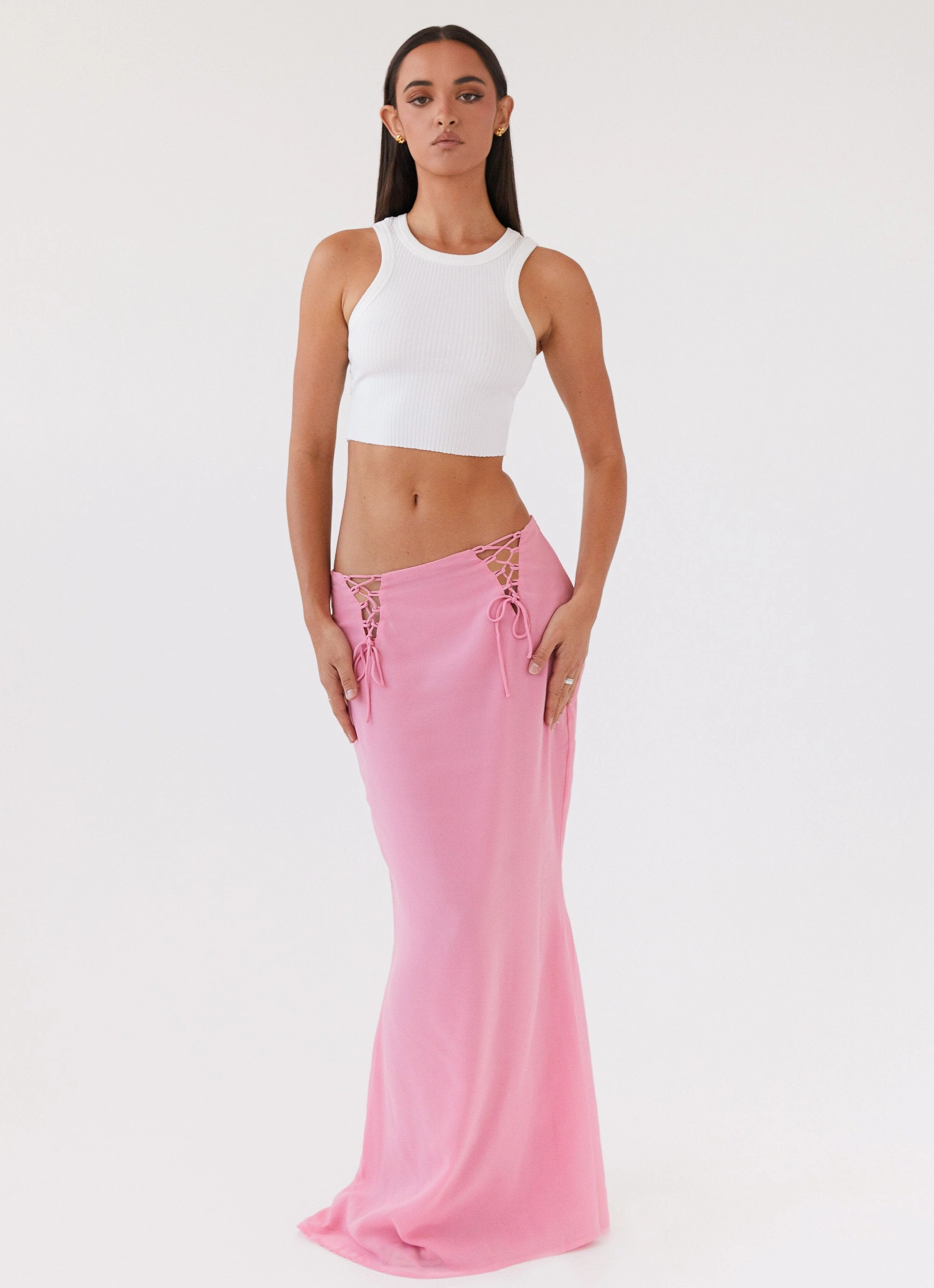 Chella Tie Up Skirt - Pink Reinforced Stress Points Soft Comfort