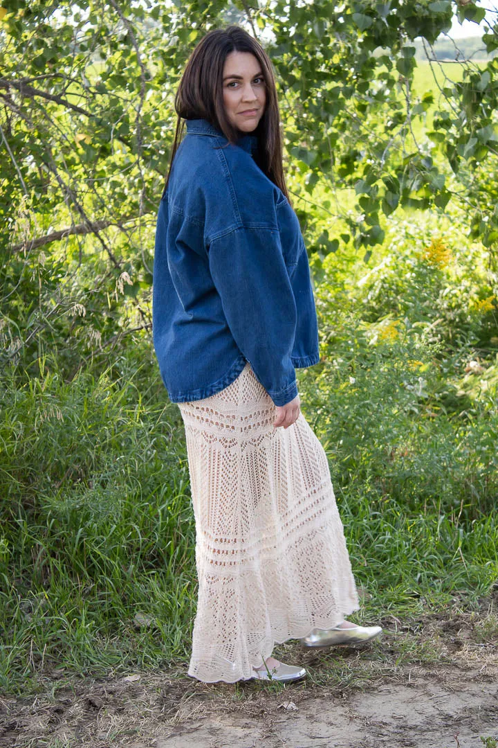 Cher Crochet Maxi Skirt