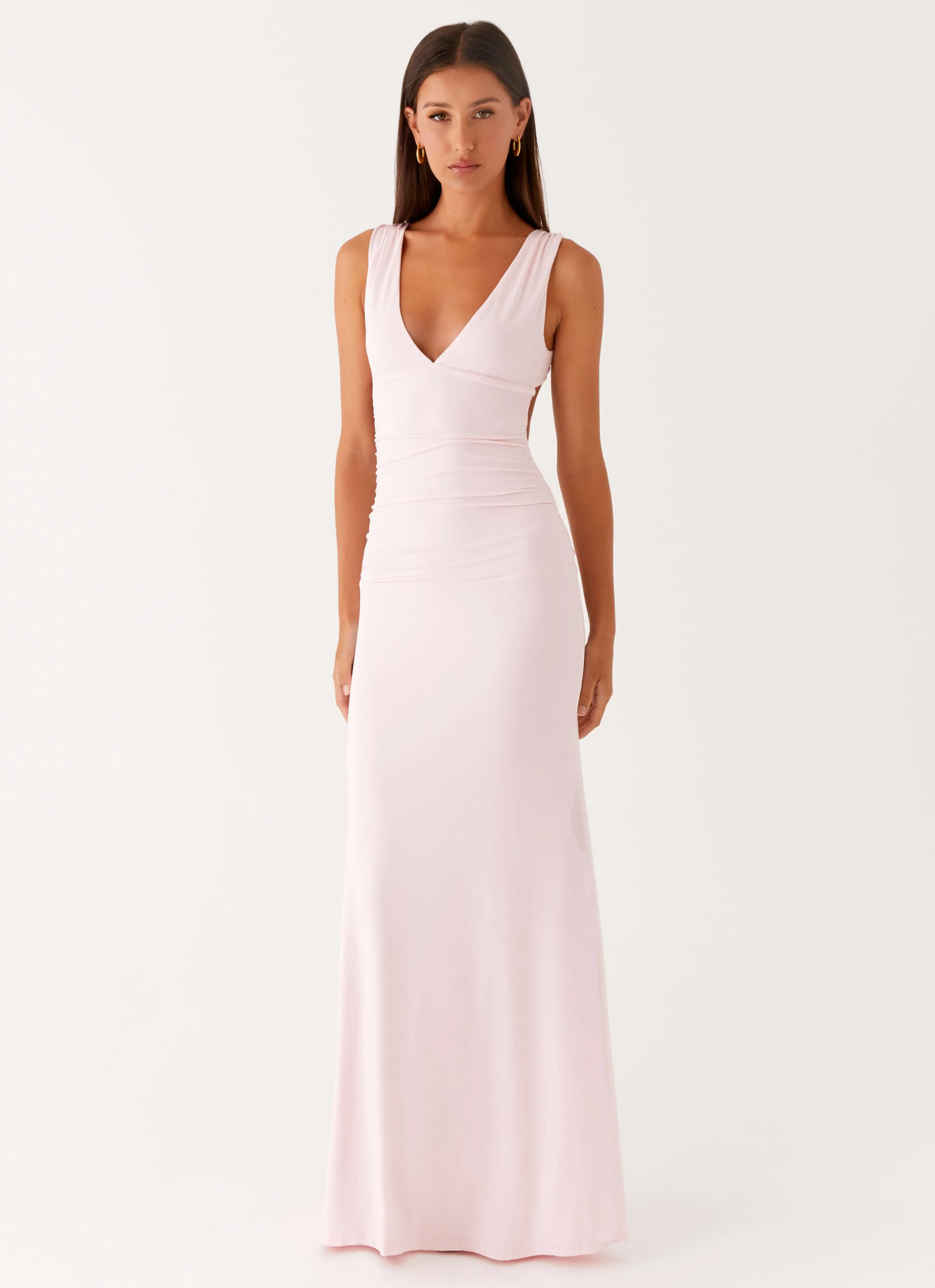 Cherry Sky Maxi Dress - Baby Pink All Fitwear