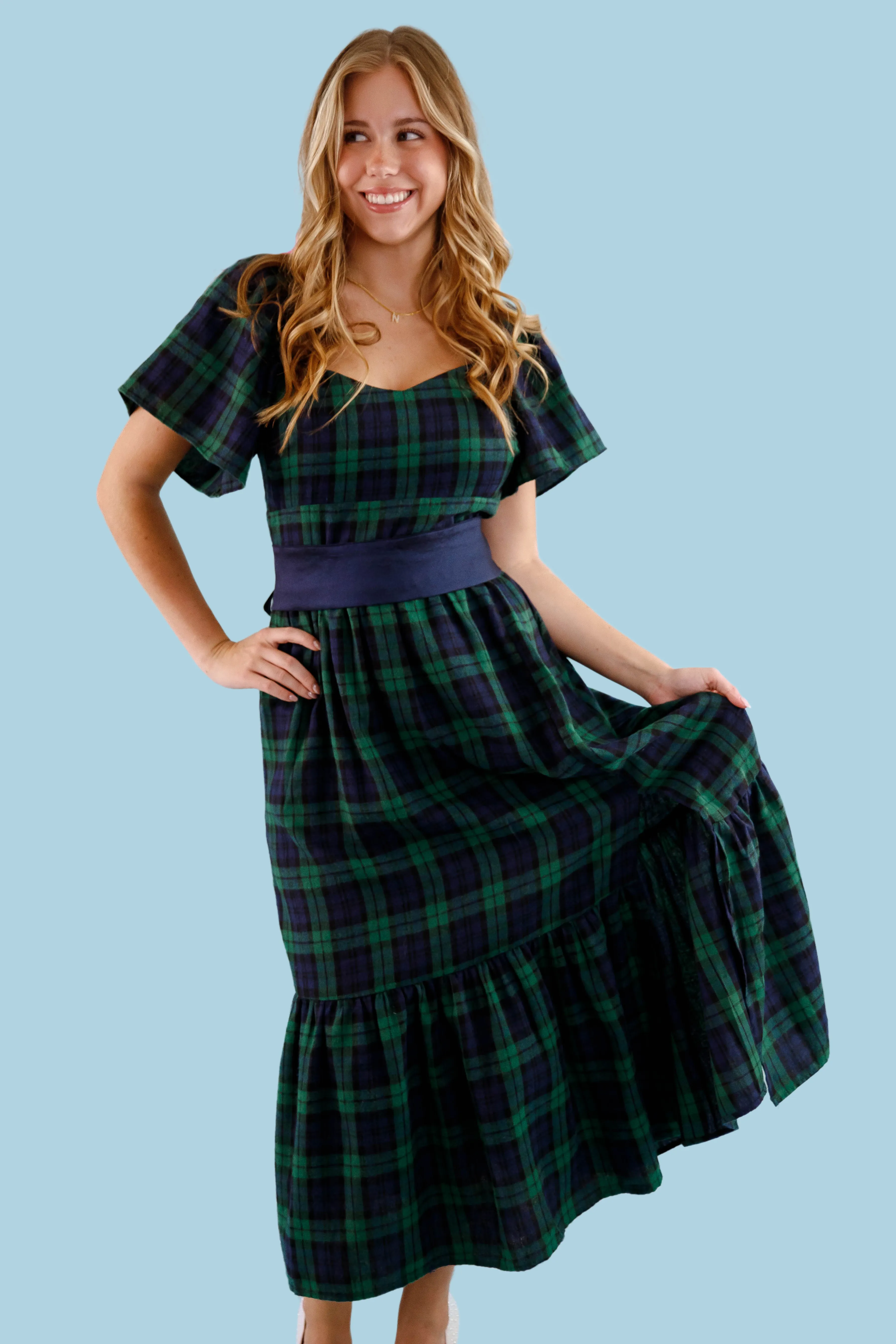 Waist-Cinching Celebrate The Little Things Maxi Dress