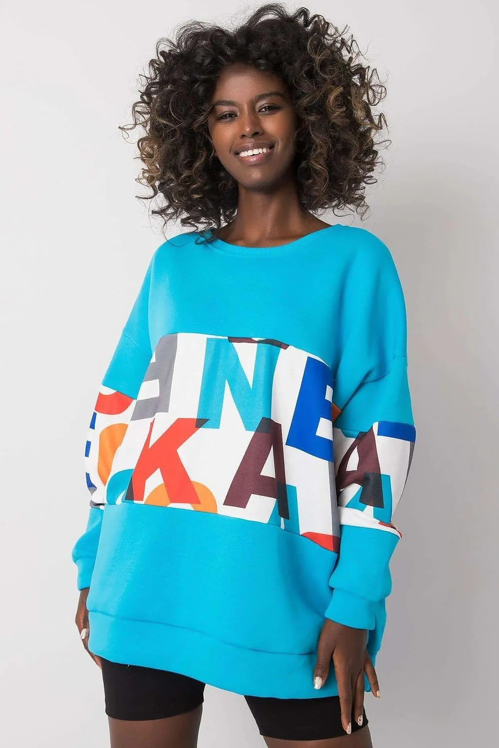 Chic Cotton Blend Women's Casual Pullover Sweatshirt