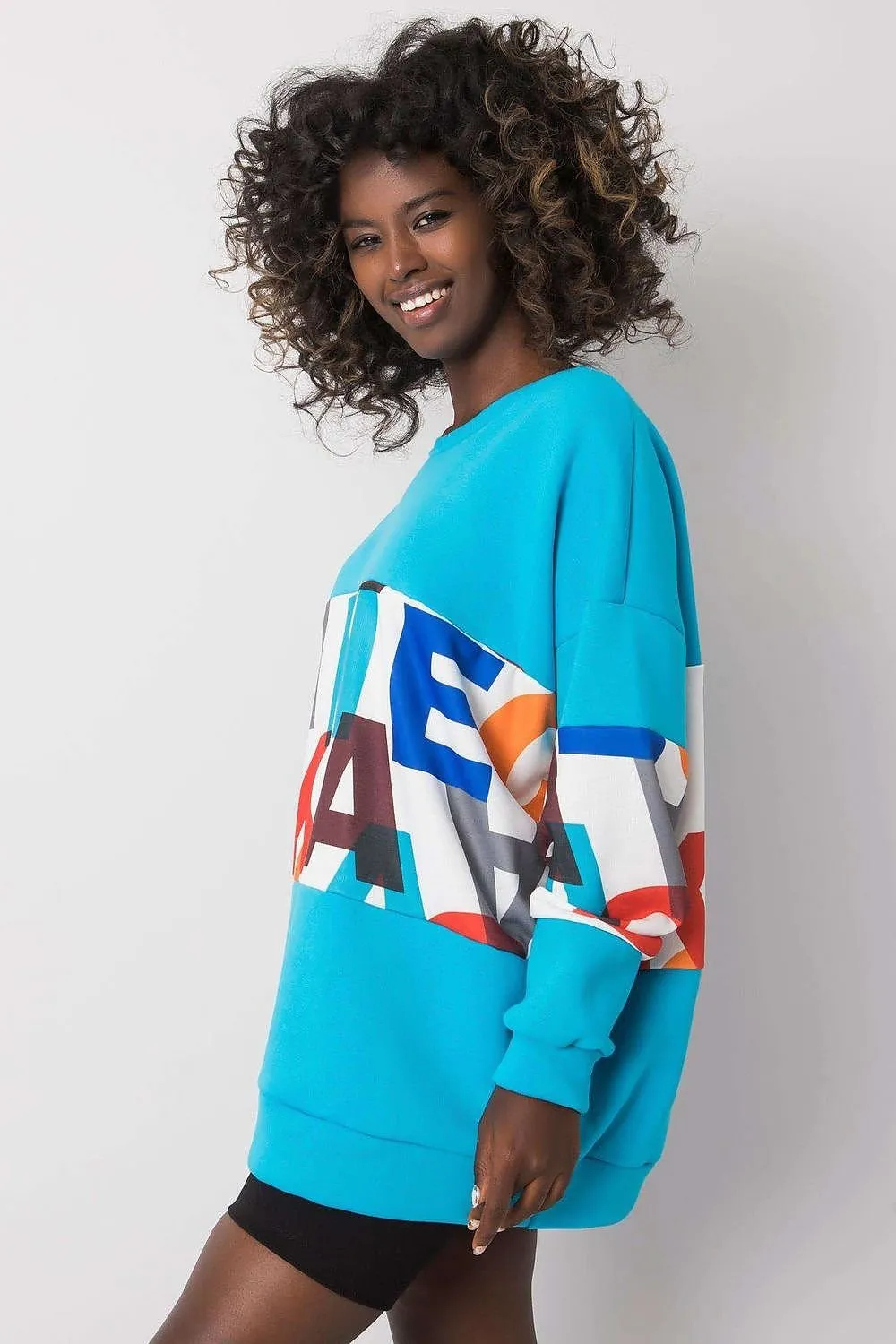 Chic Cotton Blend Women's Casual Pullover Sweatshirt