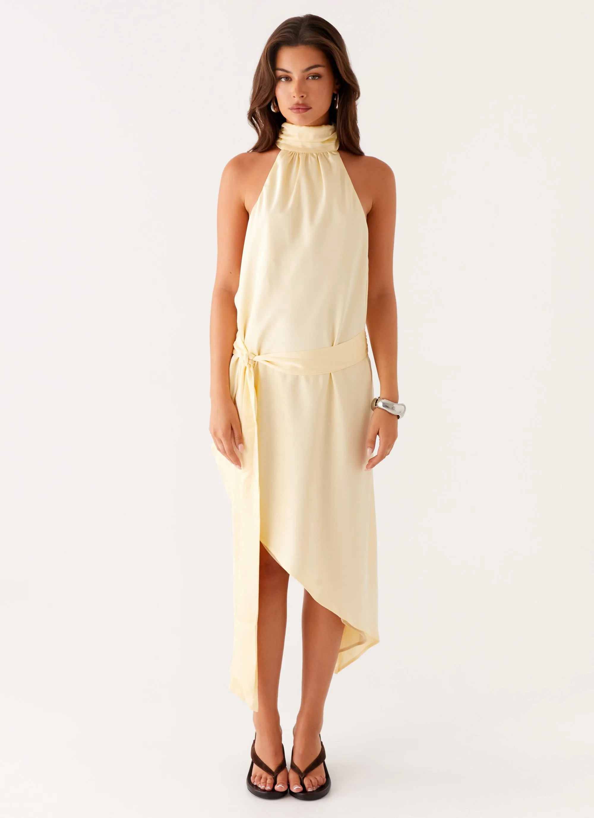 Atlantic Midi Dress - Yellow Relaxed Vibe Flexible Fit