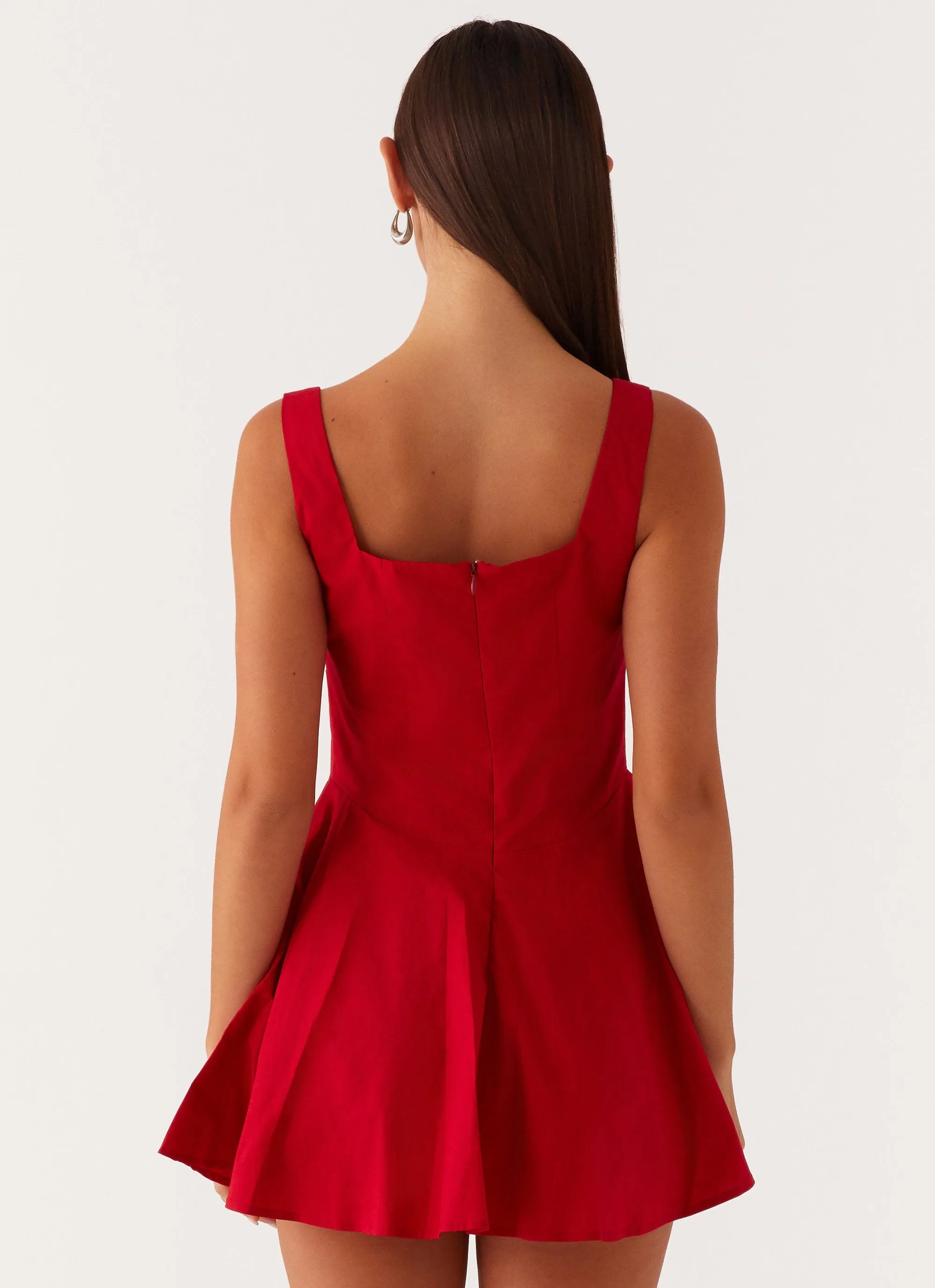 The Isle Mini Dress - Red Party Safe