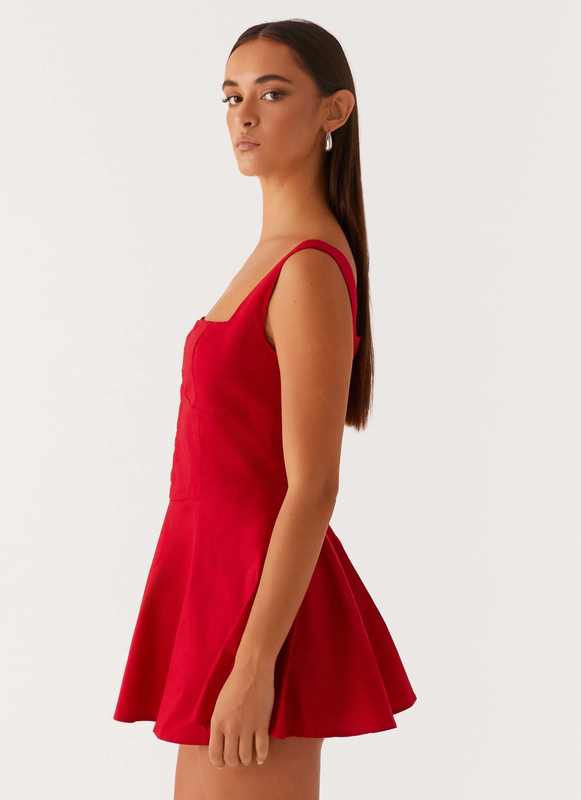 All Wear Classic structured dress The Isle Mini Dress - Red