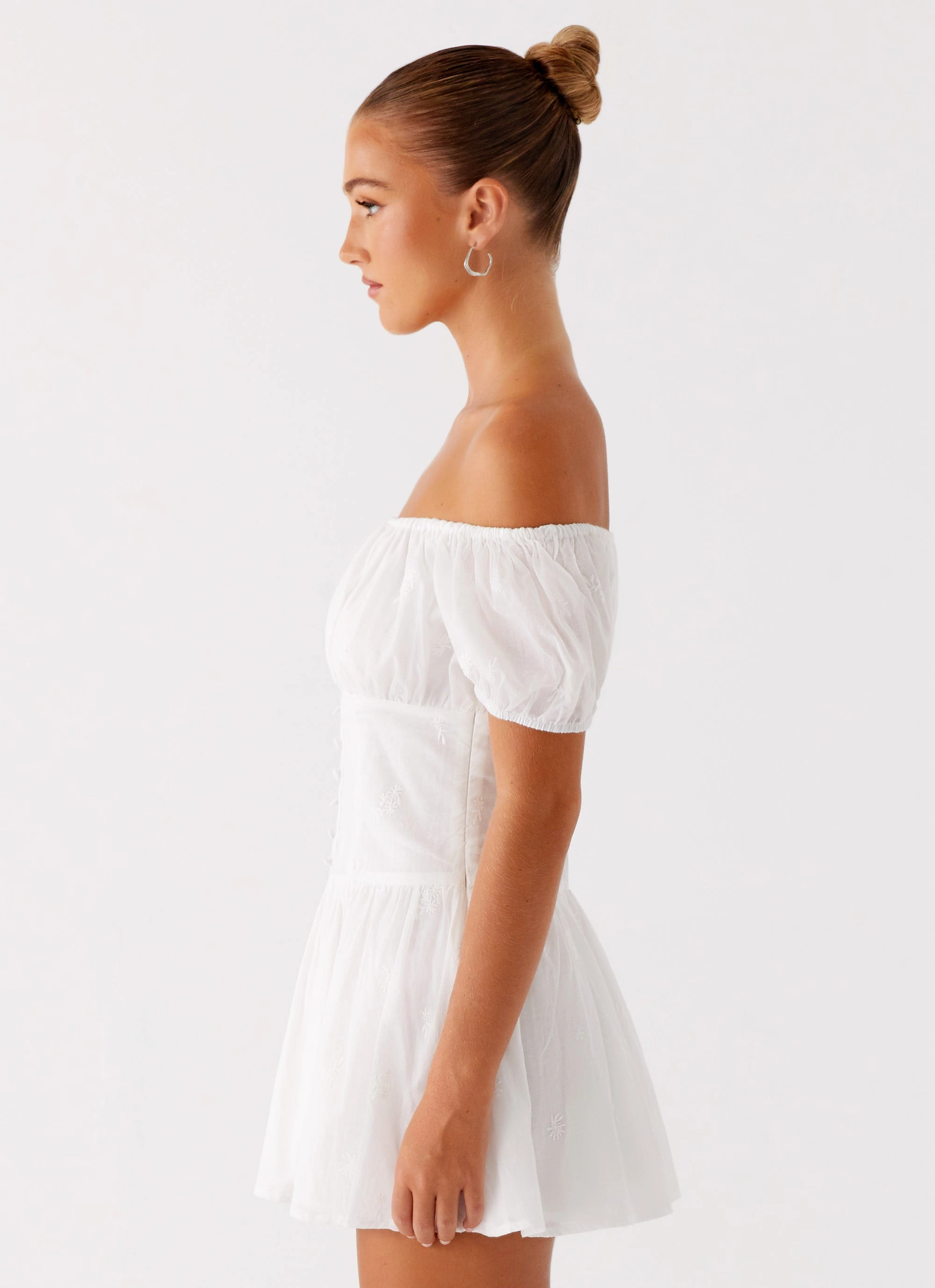 Glam Touch Anthem Mini Dress - Ivory