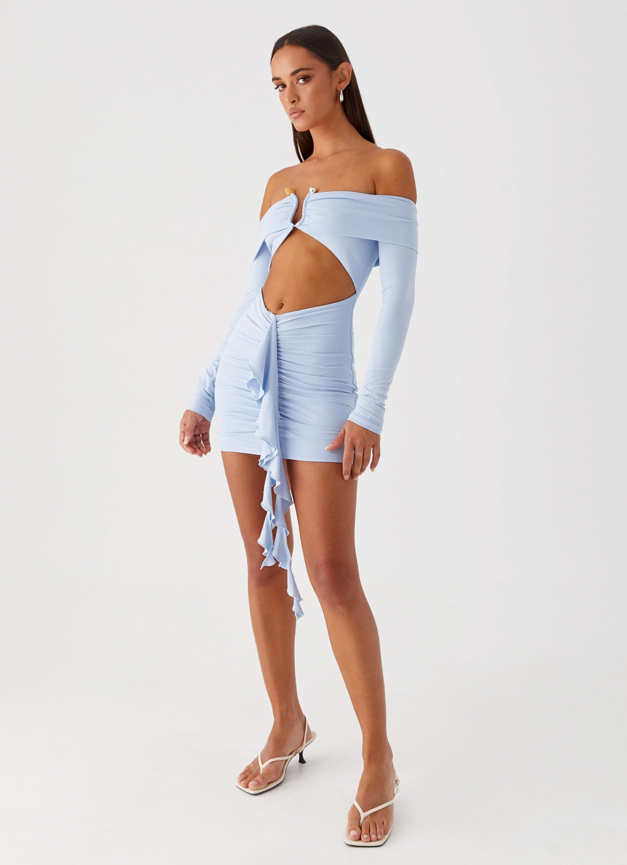 Easy Pretty Aniston Mini Dress - Blue