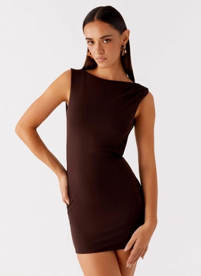 Radia Mini Dress - Chocolate Brunch Glow Flow Ready