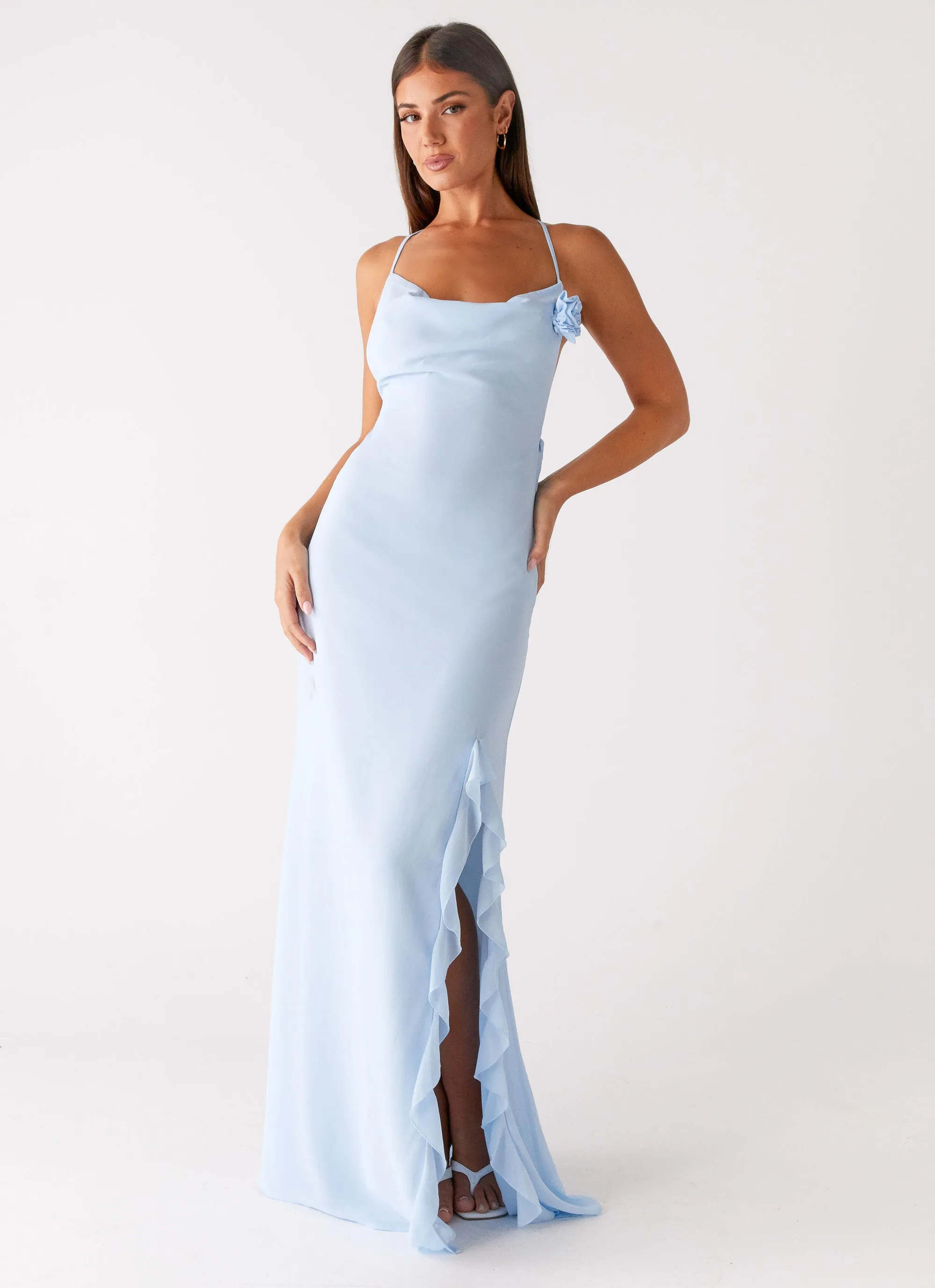 Dreamy Motion First Class Maxi Dress - Blue