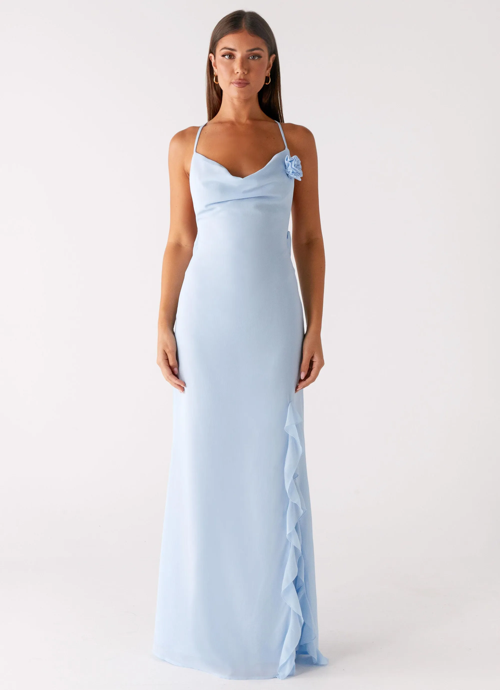 First Class Maxi Dress - Blue Versatile Piece