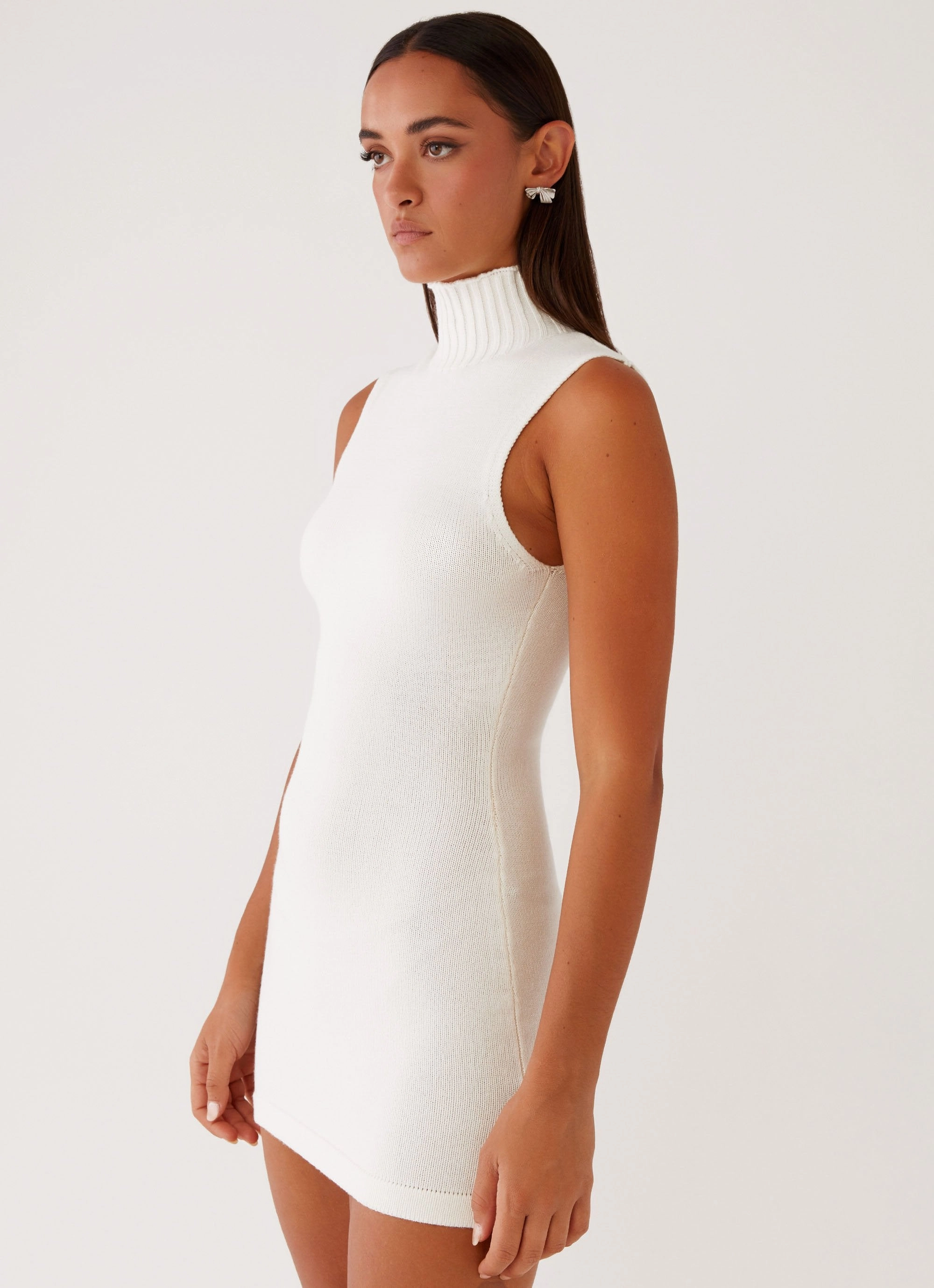 Cece Mini Dress - Ivory Smooth Vibes