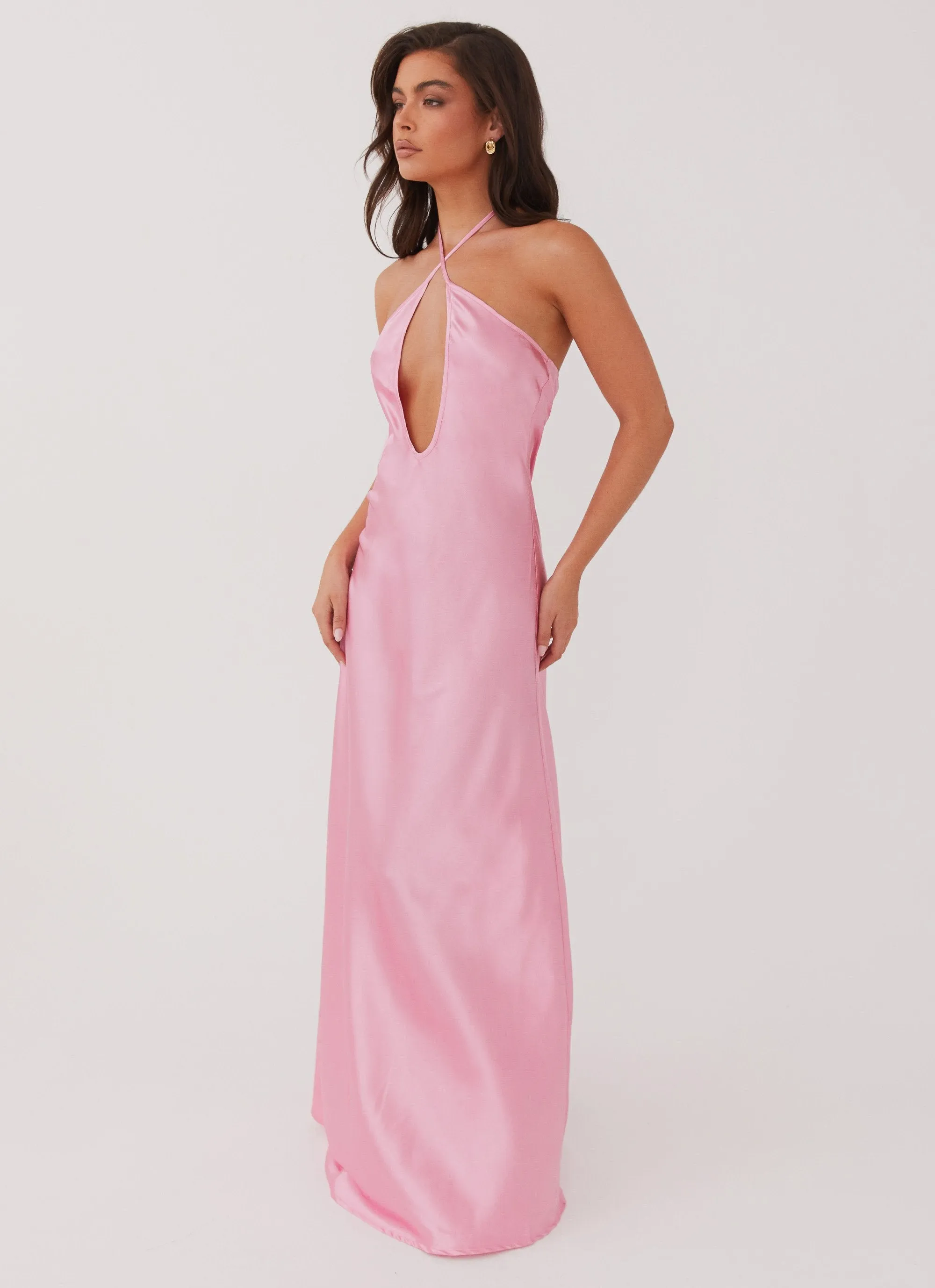 Neutral Flow Noir Symphony Maxi Dress - Pink