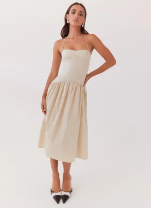 All Daywear Yvette Corset Midi Dress - Desert Sage