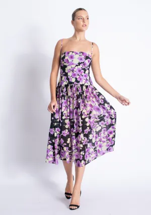 Truman Print Midi Dress Happy Fit