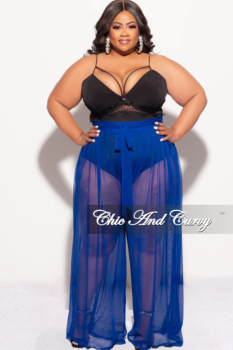 Reflective accents Final Sale Plus Size Plus Size Harness Bodysuit in Black