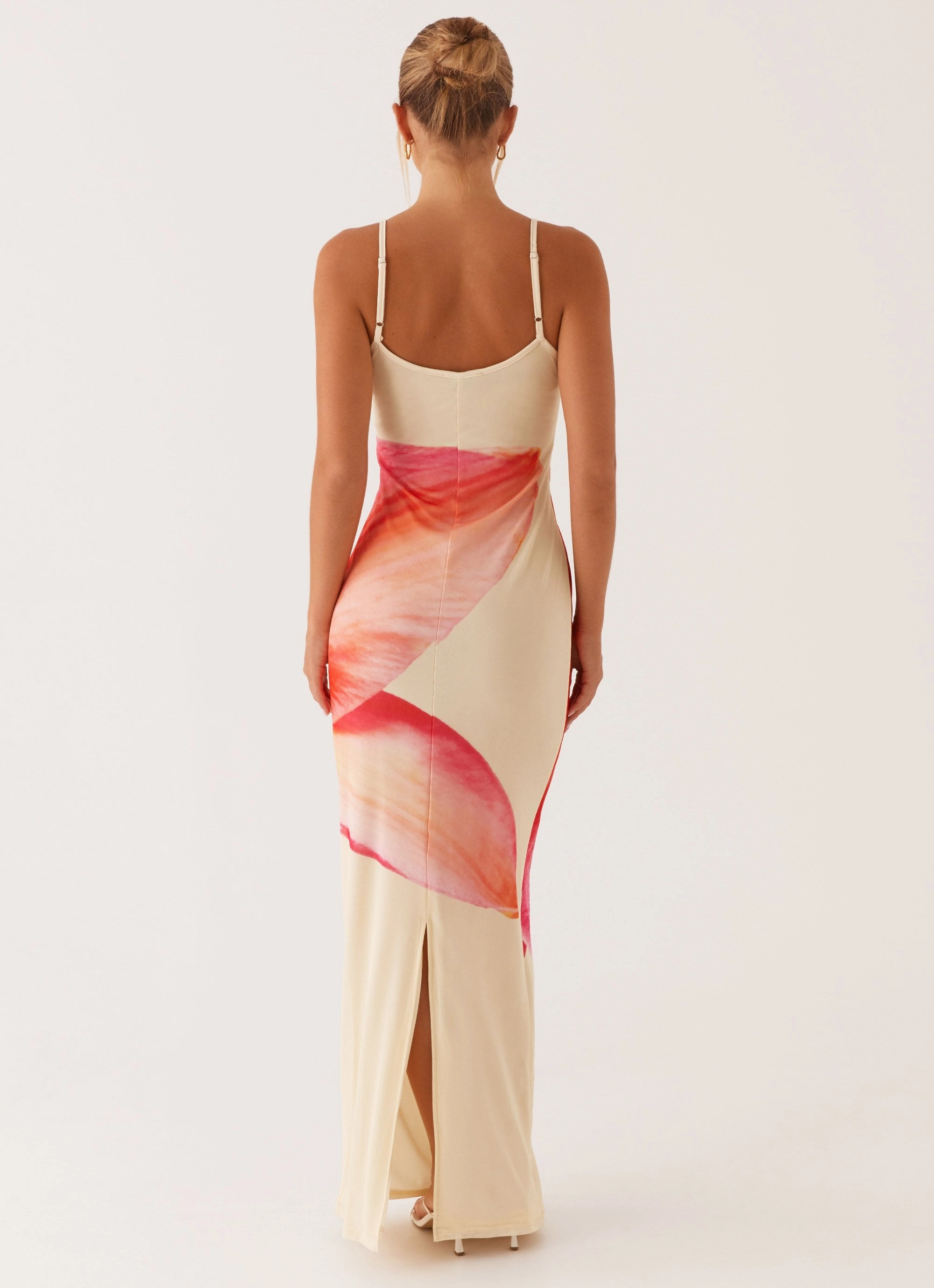 Chic formal attire Soft and Smooth Bad News Mesh Maxi Dress - Yellow Floral