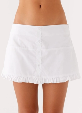 Work Essential Bristol Mini Skirt - White