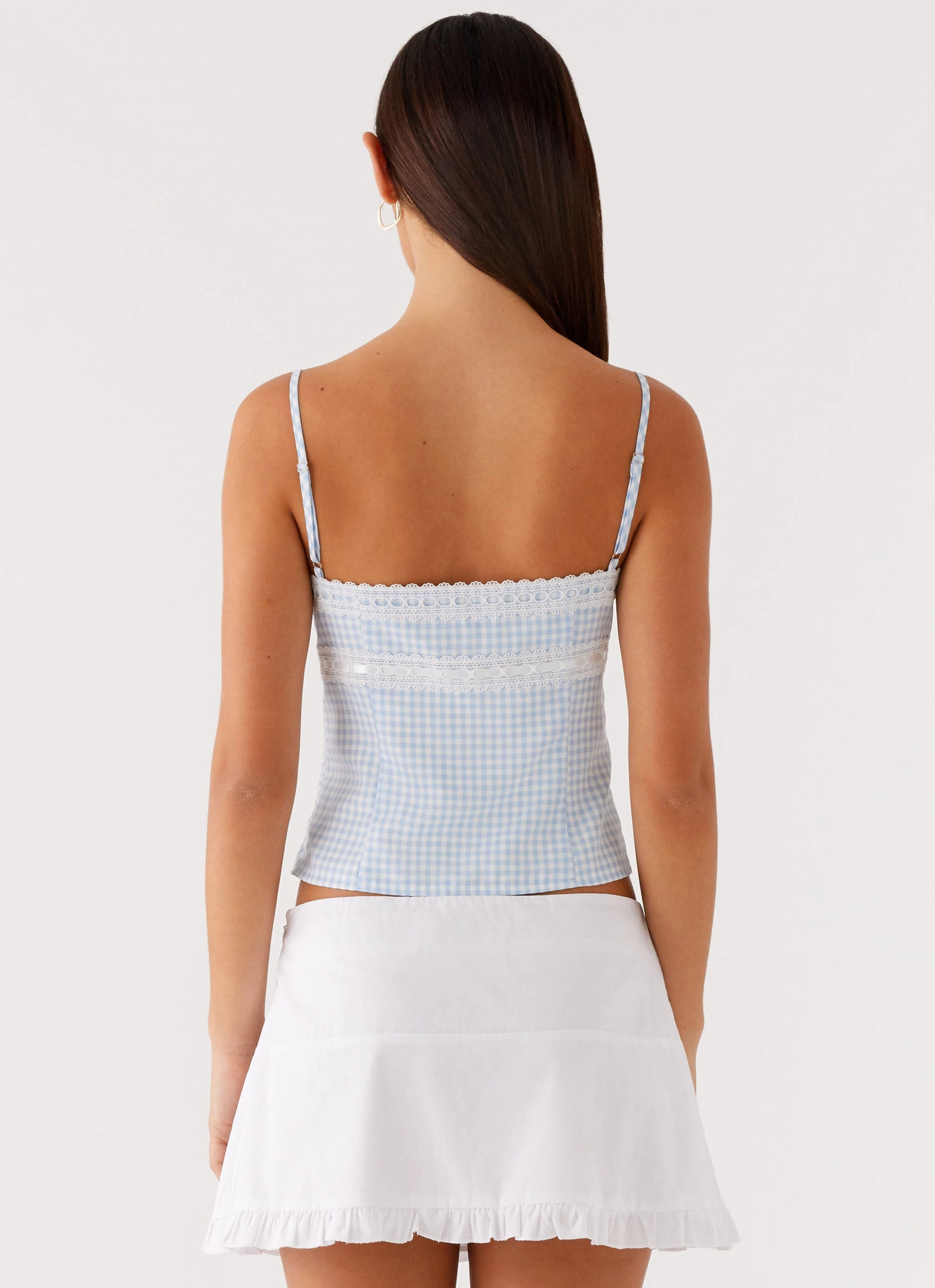 Fitted waist Rayon drape Bristol Mini Skirt - White