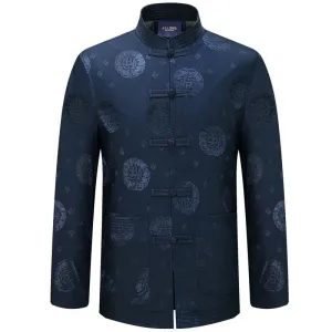 Chinese Men Blessing pattern Tang Suit Jacket