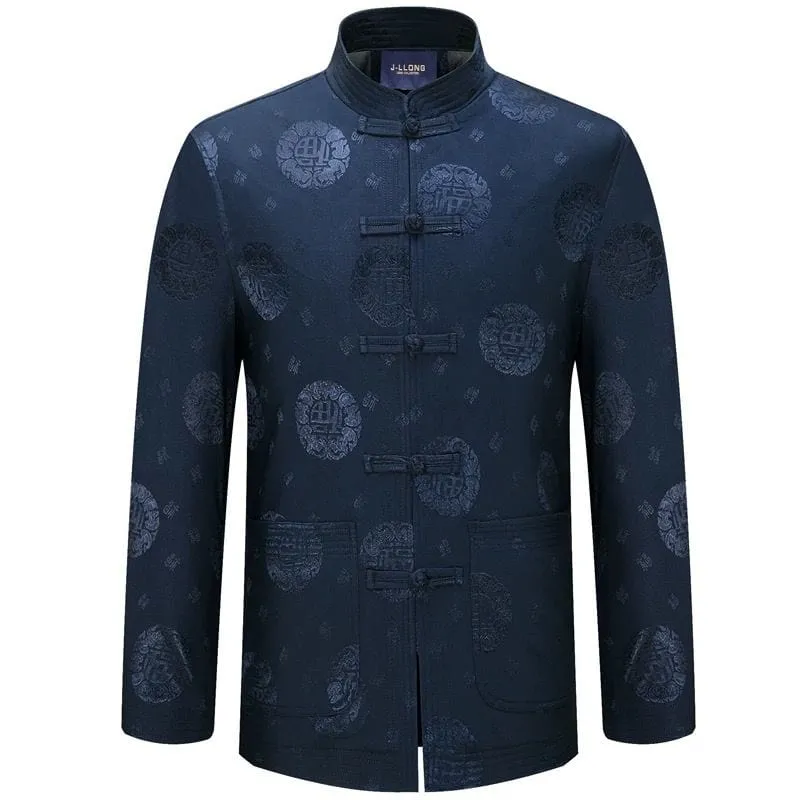 Chinese Men Blessing pattern Tang Suit Jacket