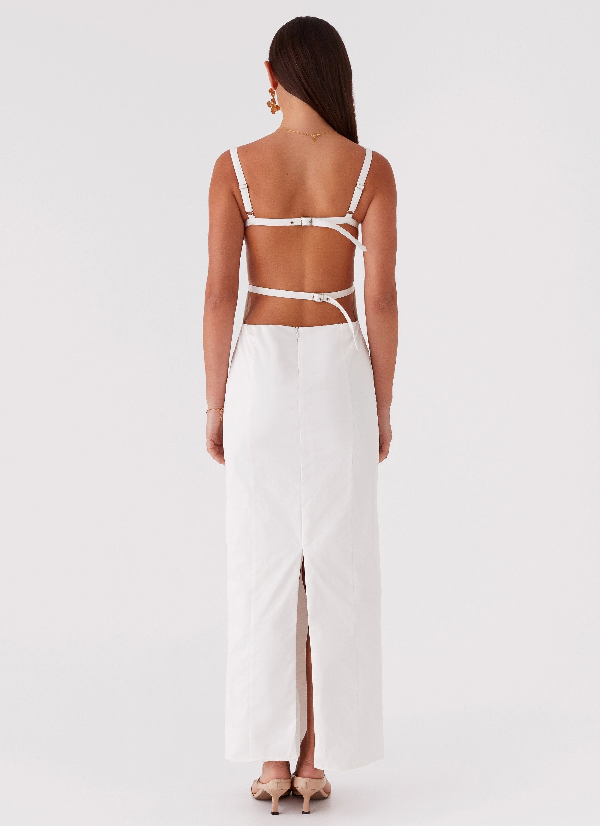 Naomi Backless Maxi Dress - Off White Comfortable fit