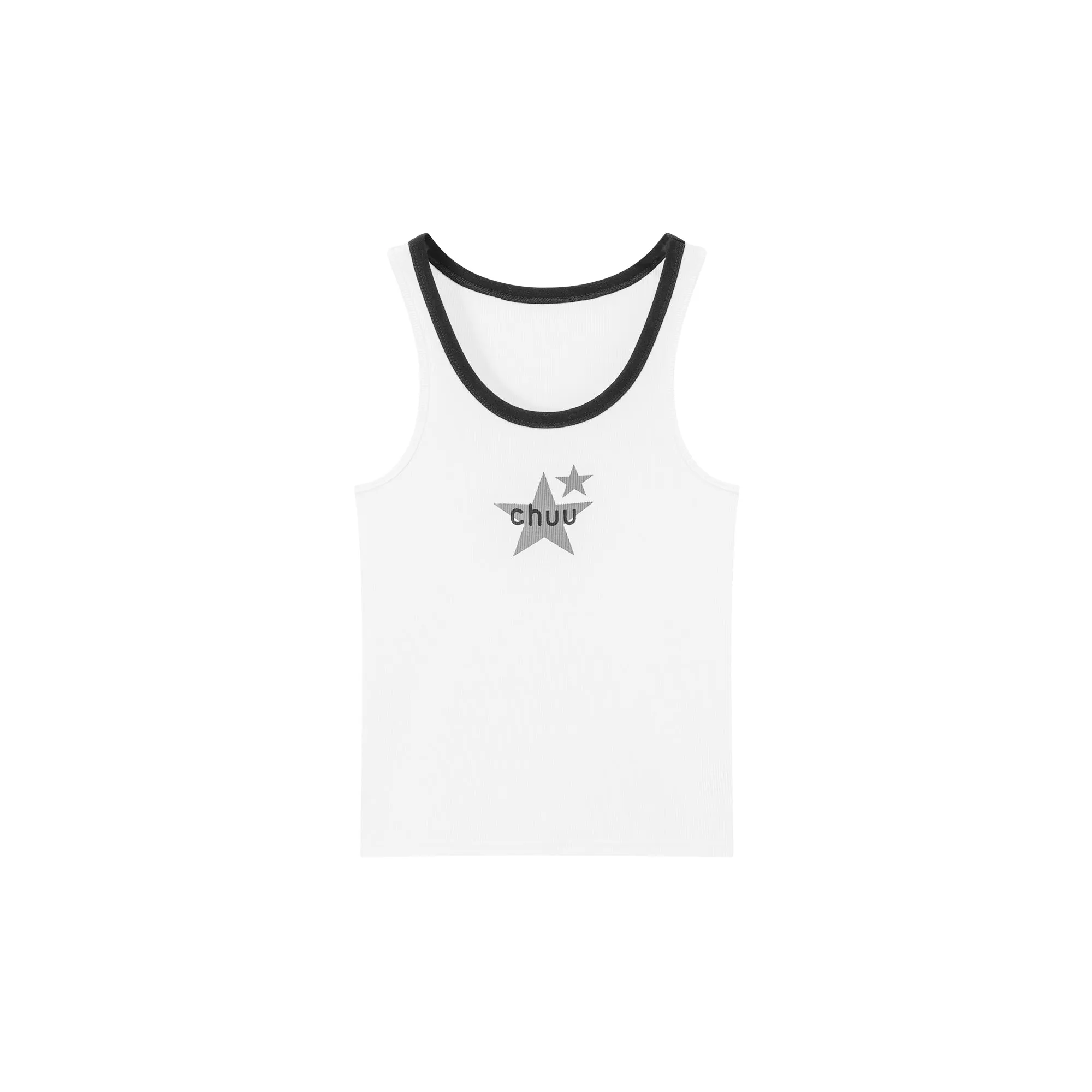 Chuu Star Center Basic Sleeveless T-Shirt