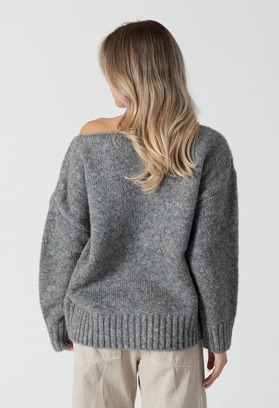 Cinna Oversized Crewneck Sweater