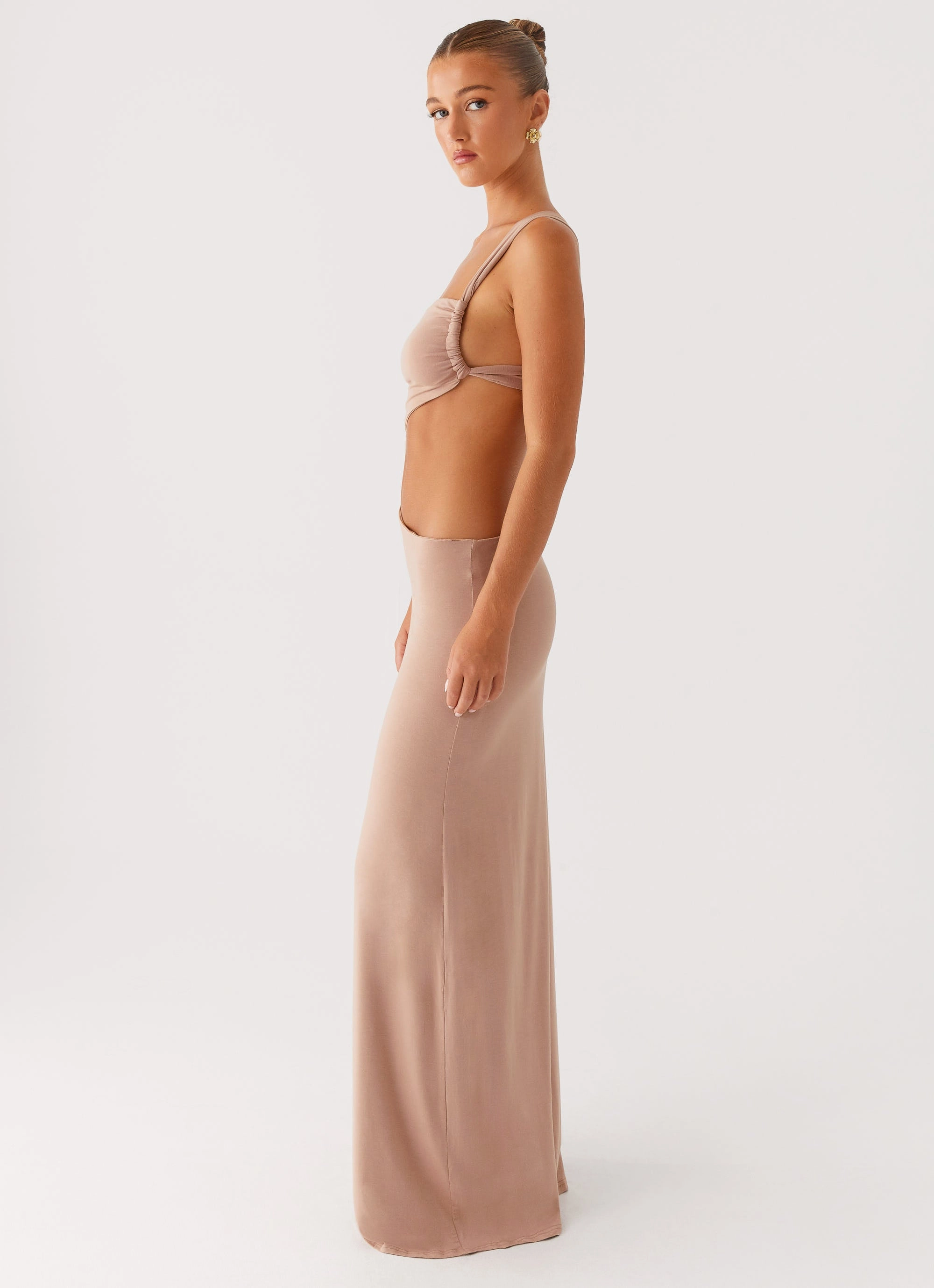 Flowing Design Kika Maxi Dress - Beige