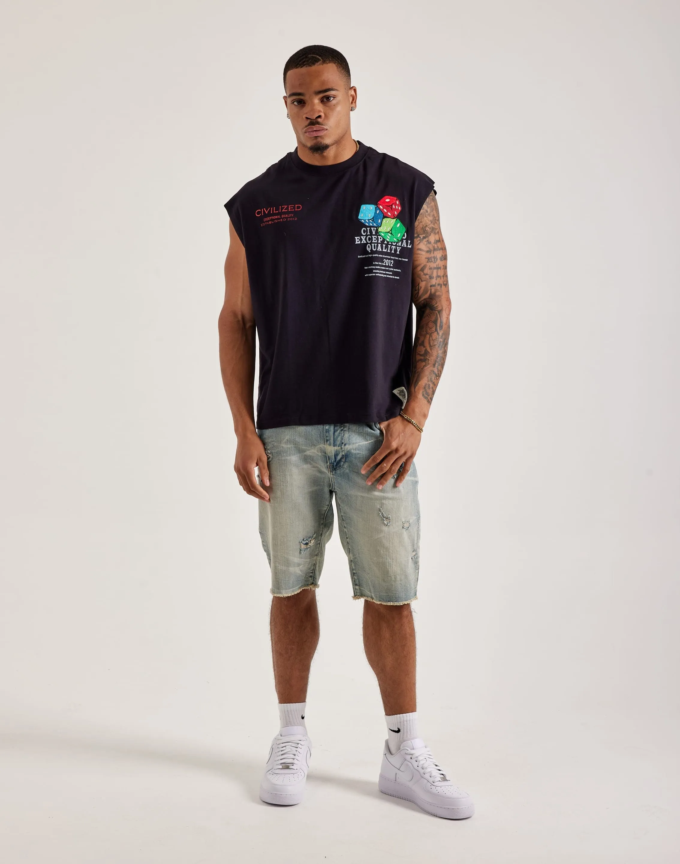 Civilized Dice Game Sleeveless Tee